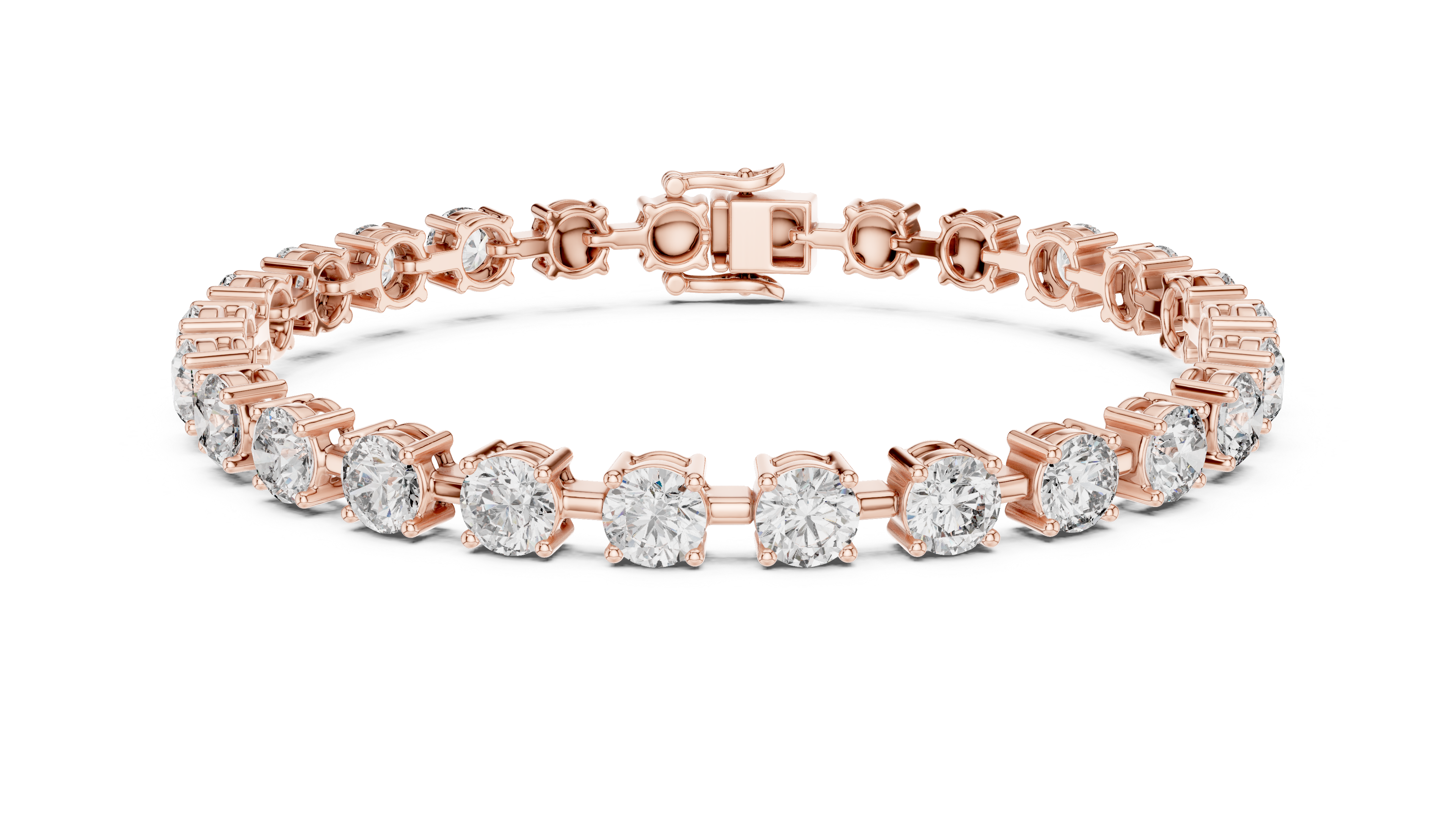 Luxury Round Diamond Tennis Bracelet