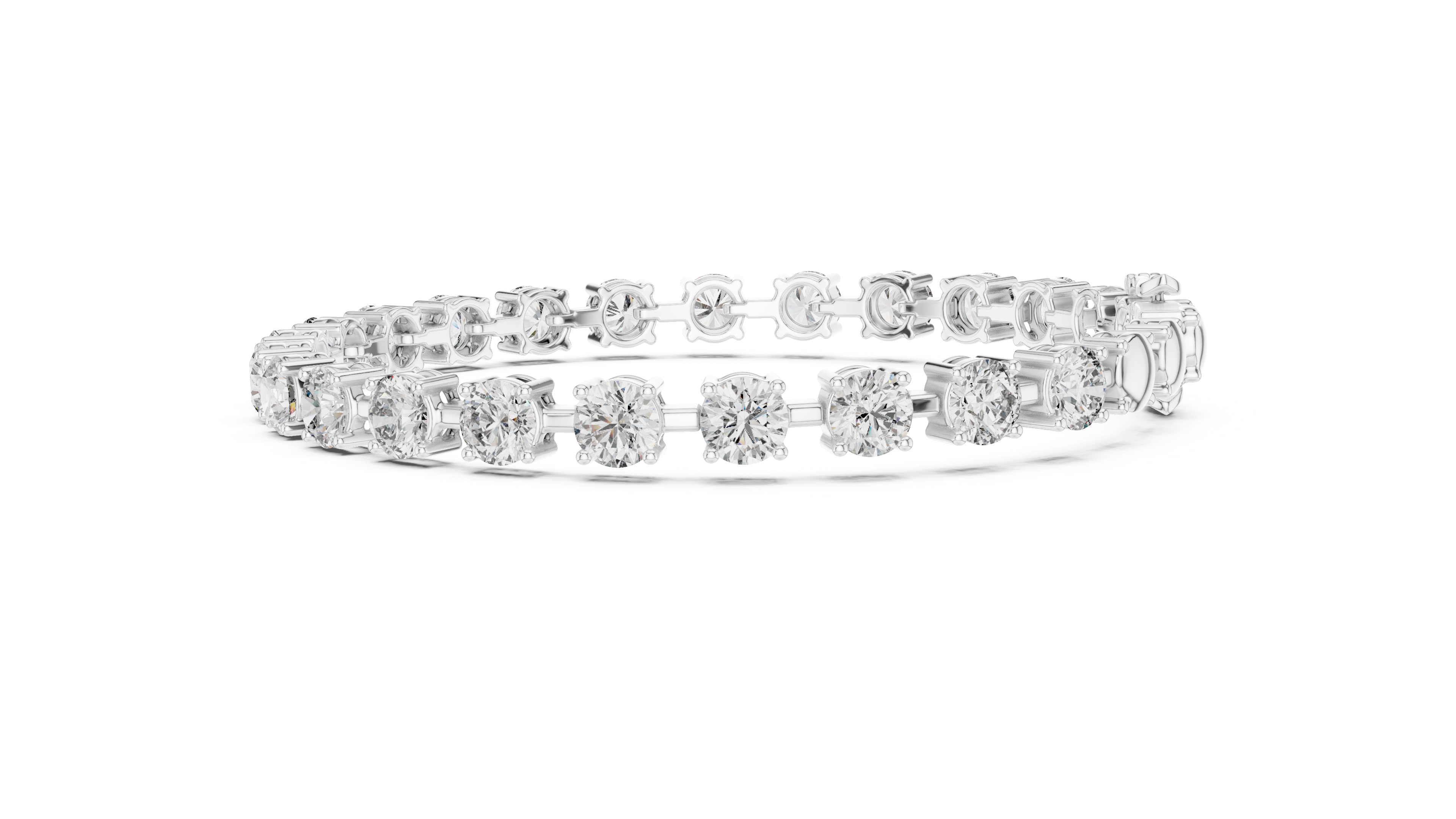Luxury Round Diamond Tennis Bracelet