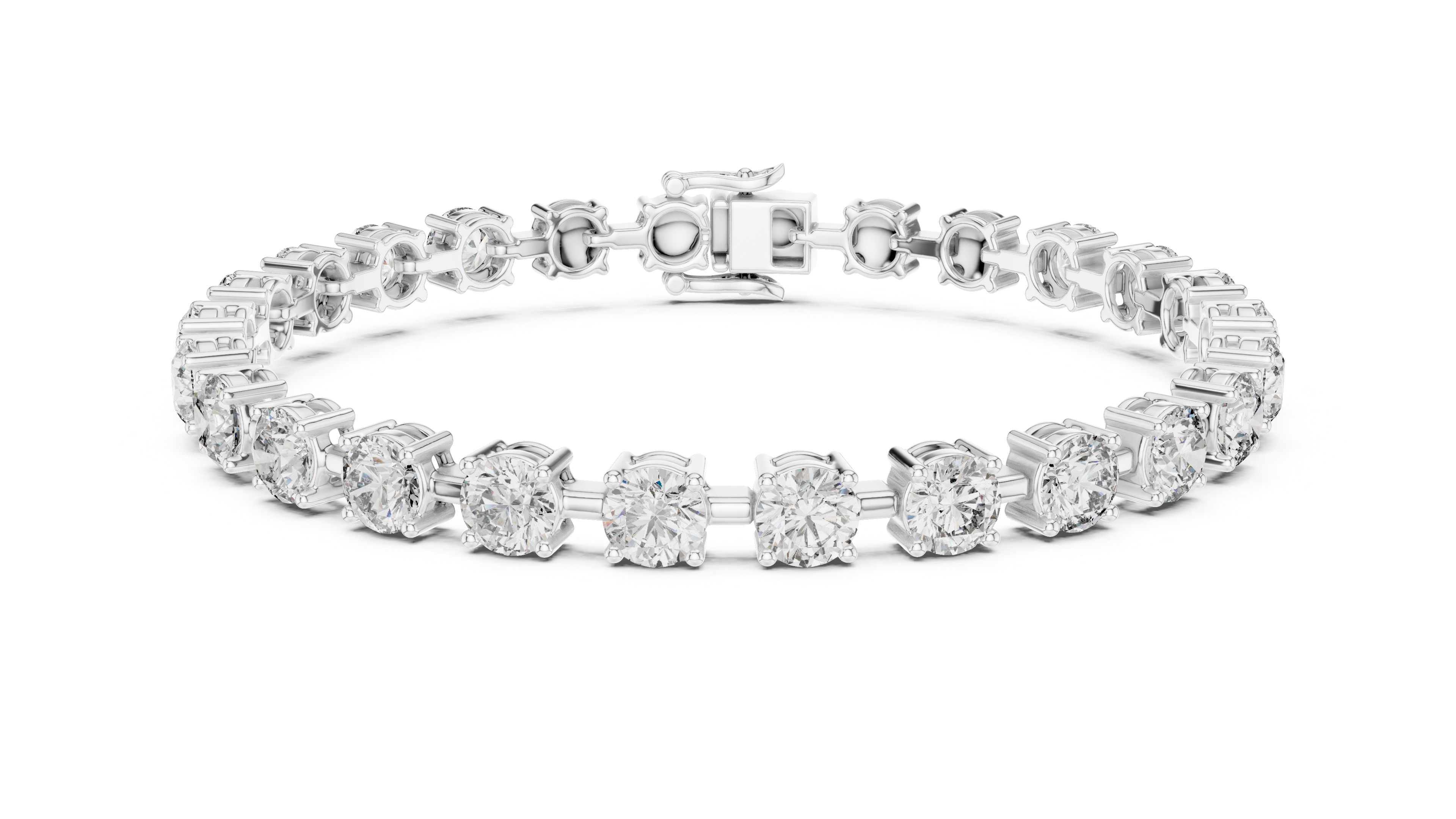 Luxury Round Diamond Tennis Bracelet