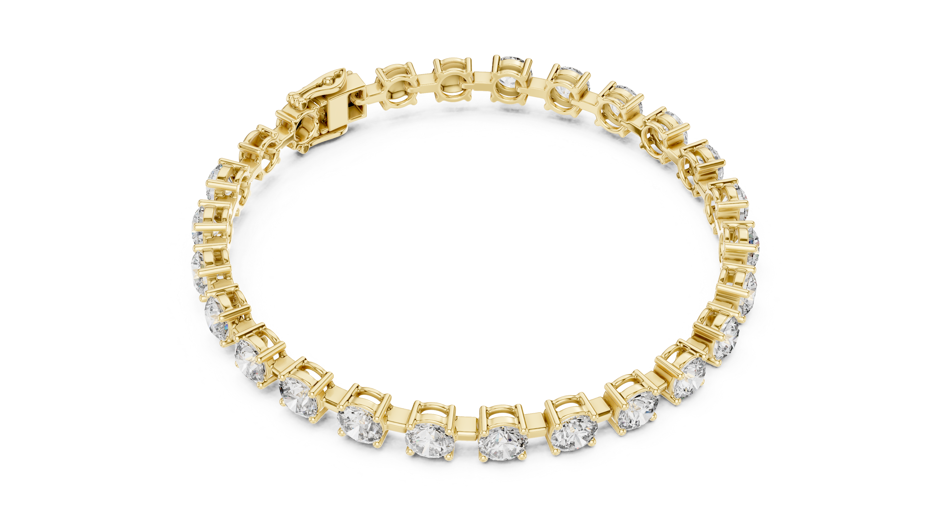 Luxury Round Diamond Tennis Bracelet