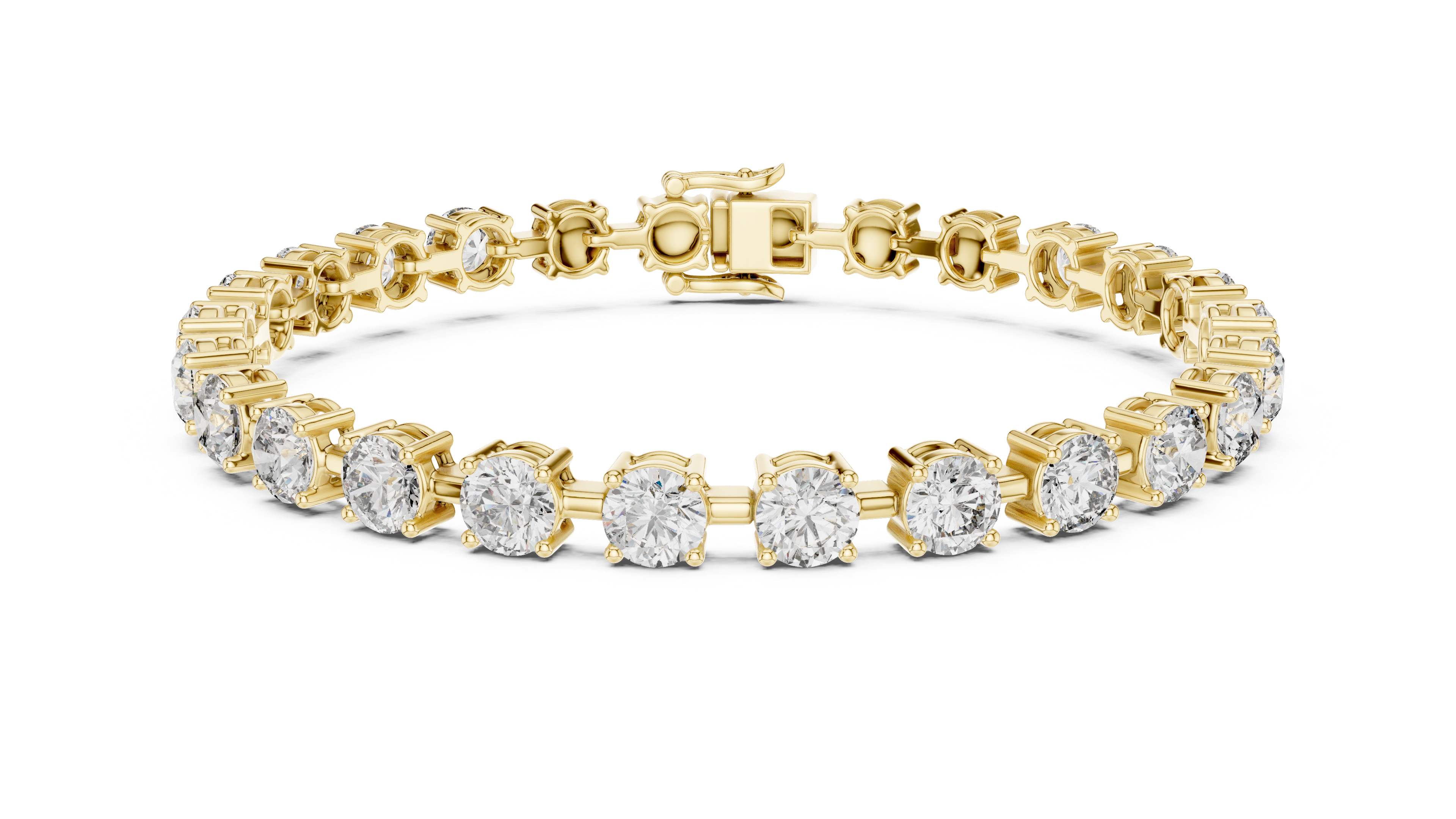Luxury Round Diamond Tennis Bracelet