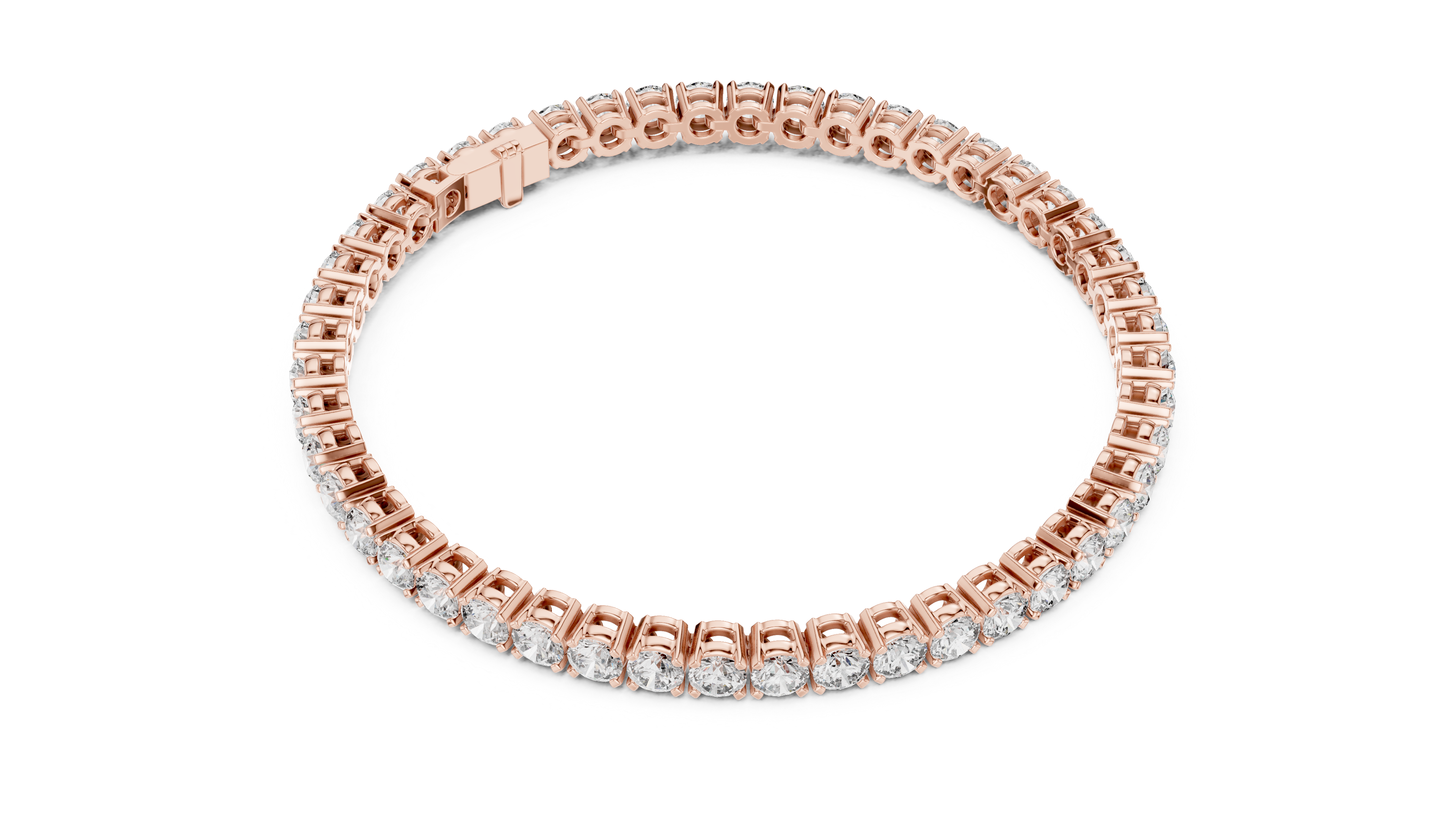 Luxury Round Diamond Tennis Bracelet