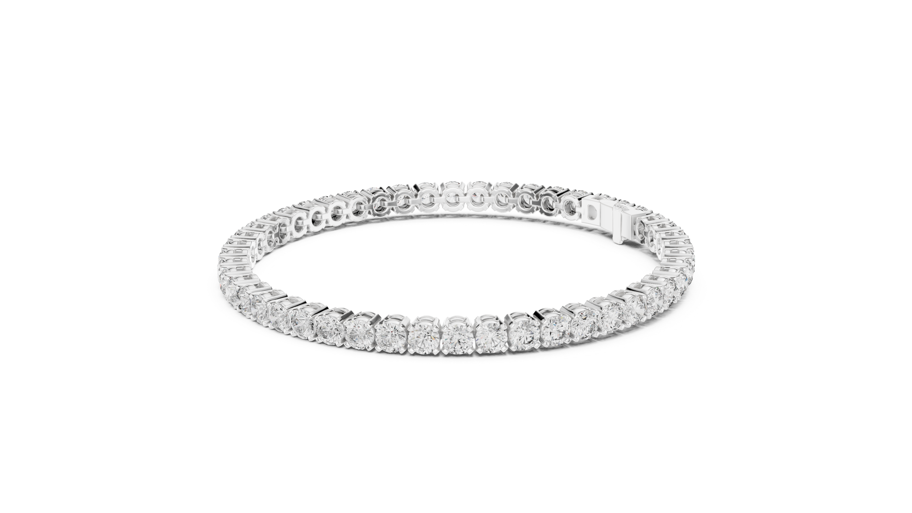 Luxury Round Diamond Tennis Bracelet