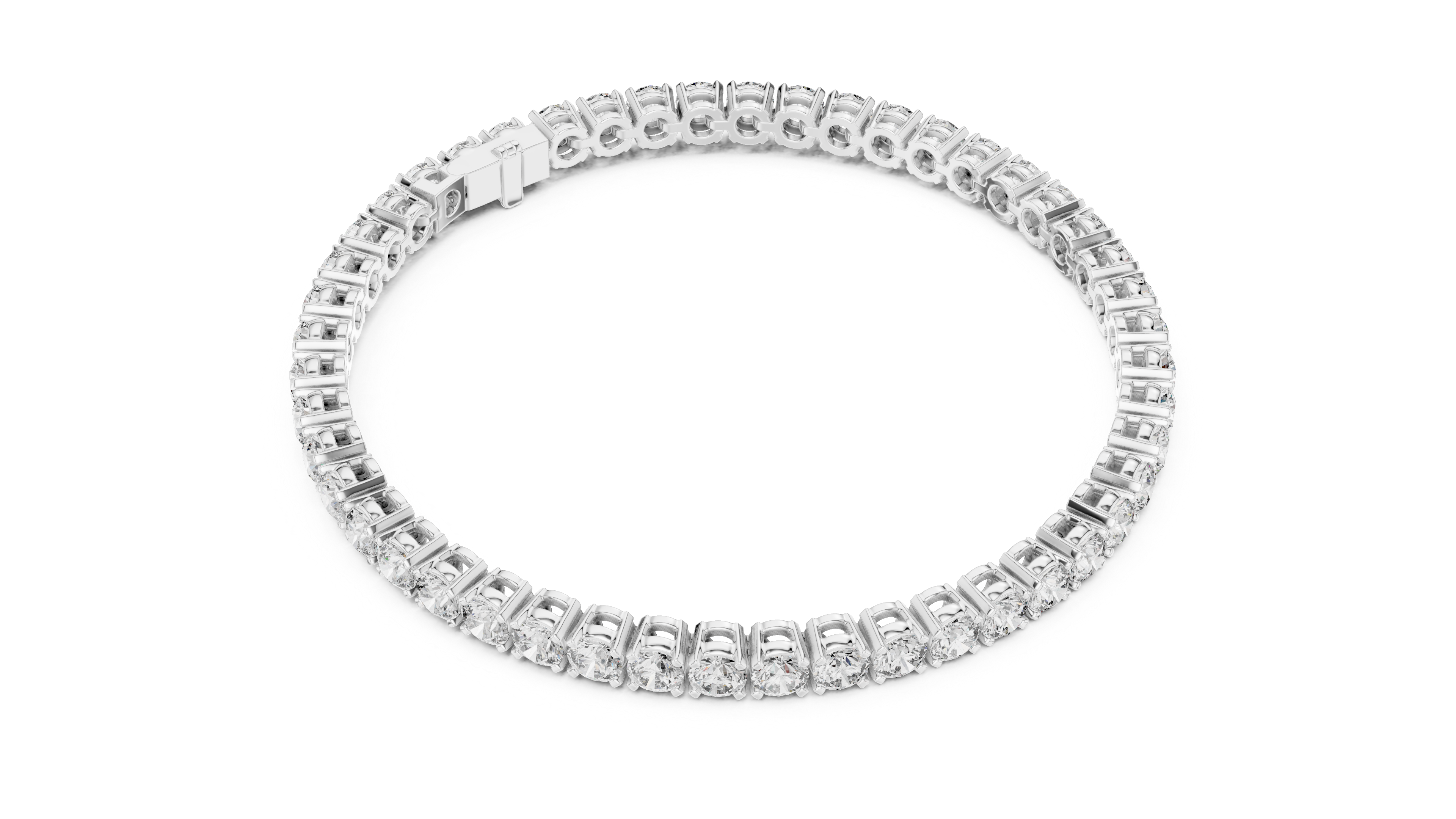 Luxury Round Diamond Tennis Bracelet
