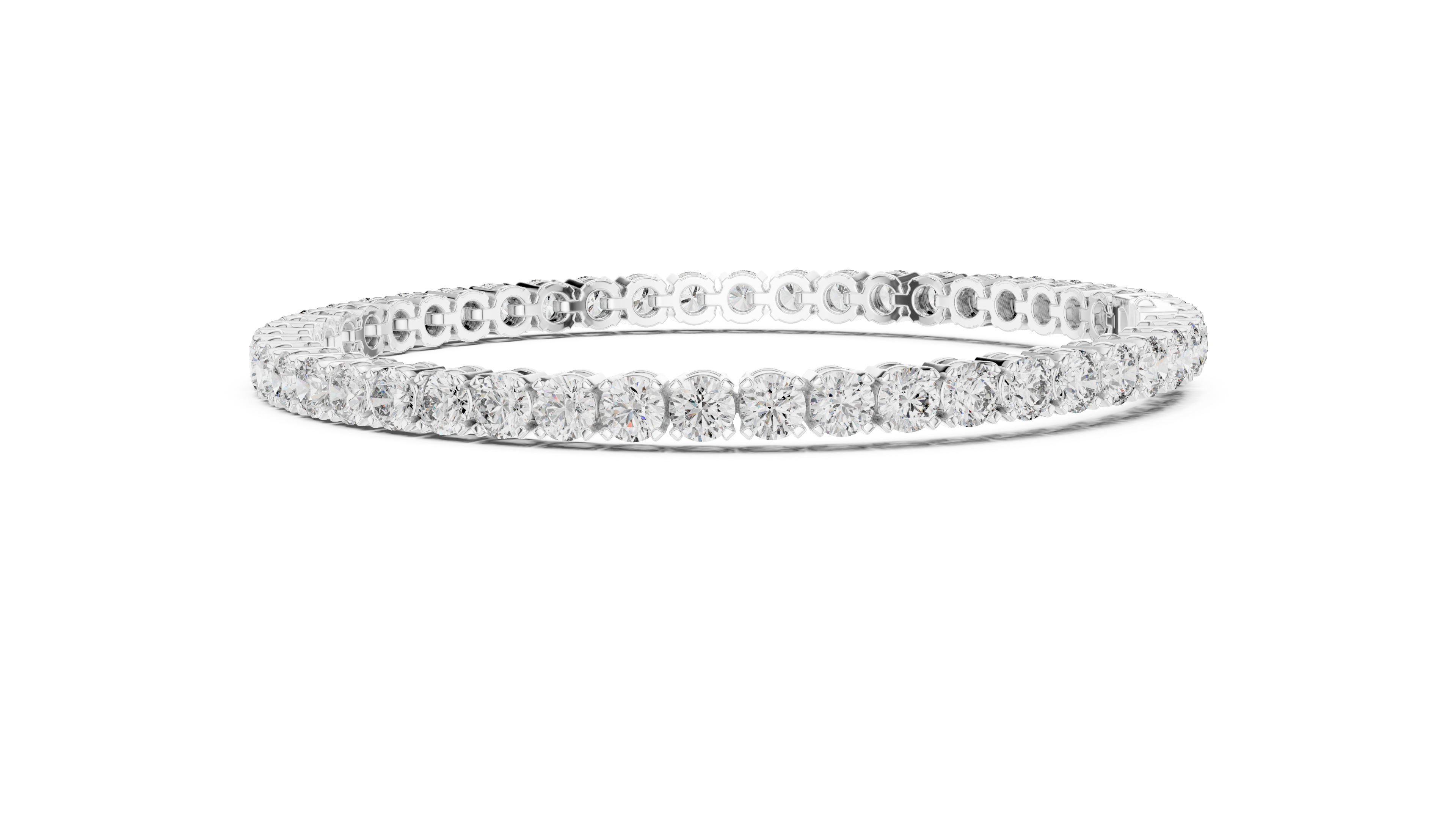 Luxury Round Diamond Tennis Bracelet