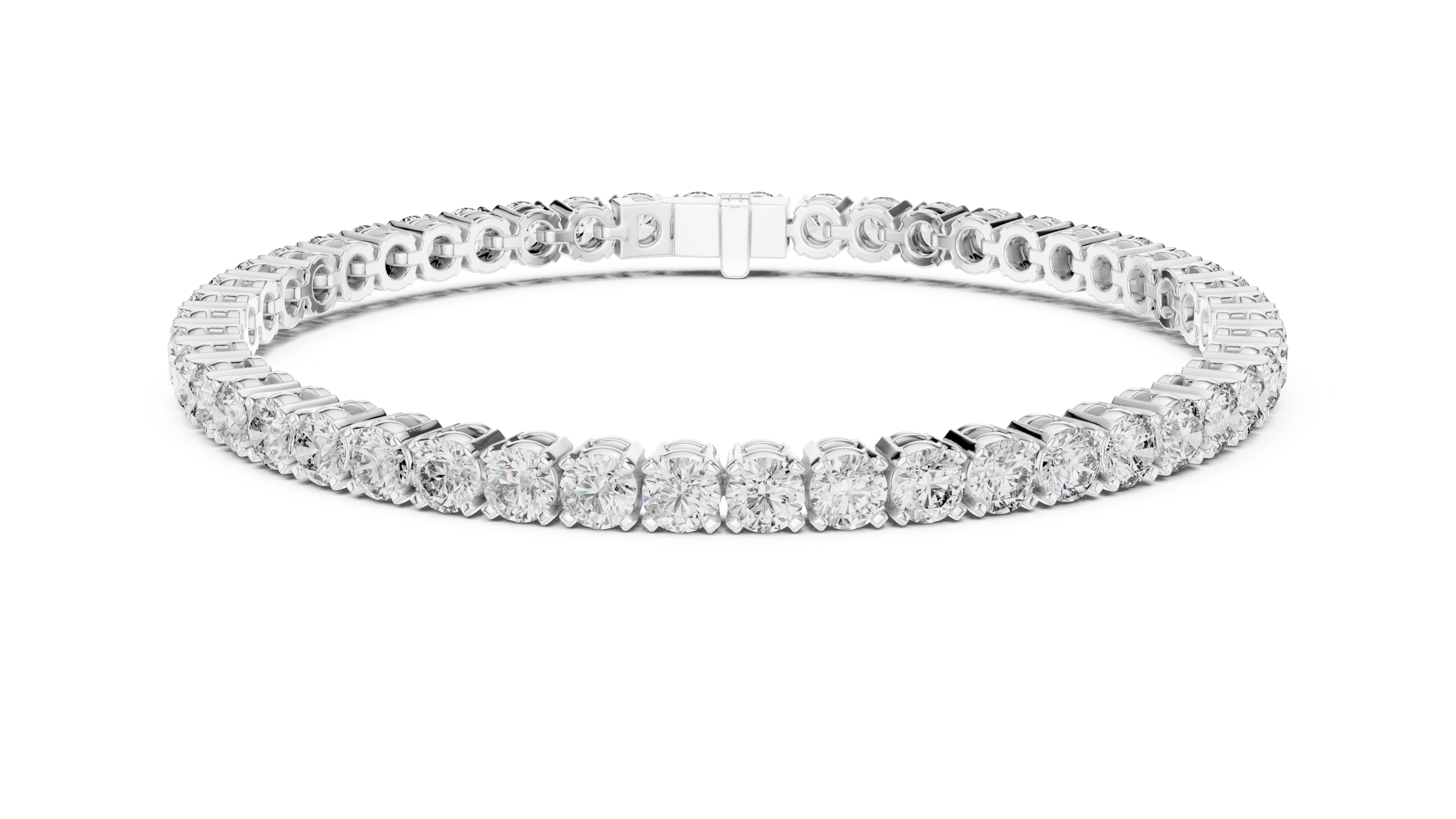 Luxury Round Diamond Tennis Bracelet