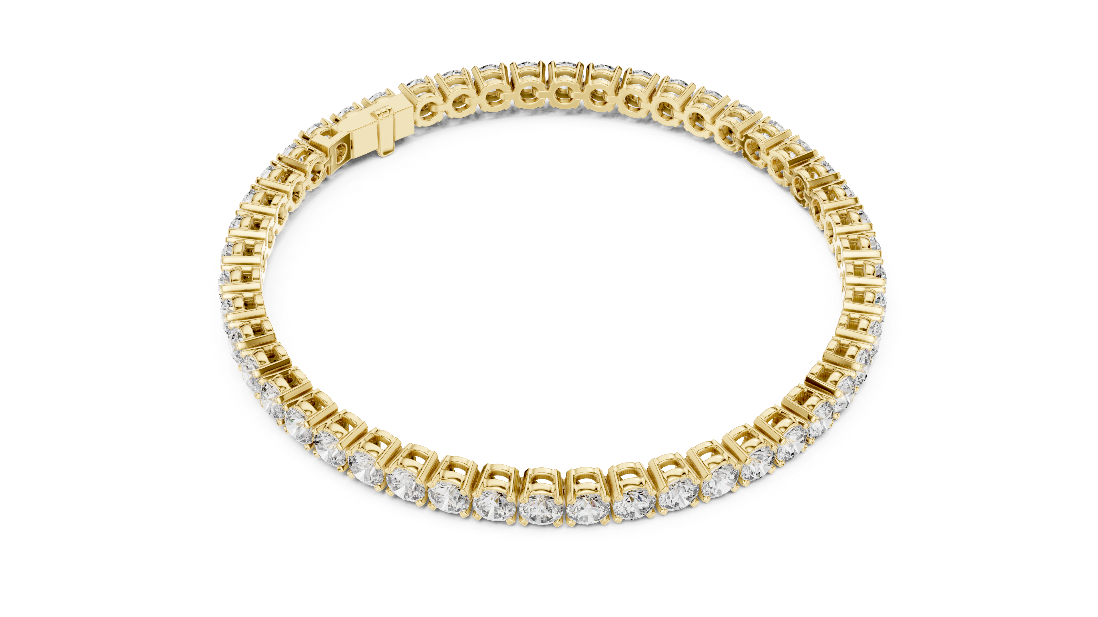 Luxury Round Diamond Tennis Bracelet