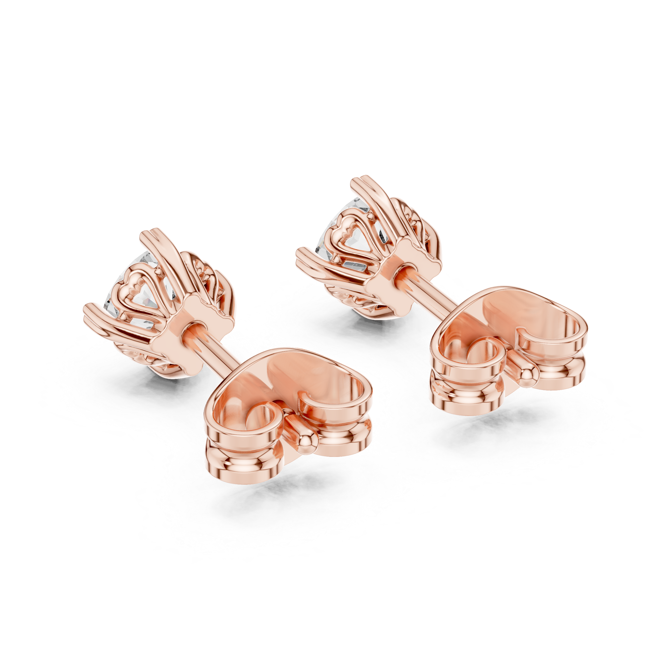 Cushion Cut Diamond Stud Earrings