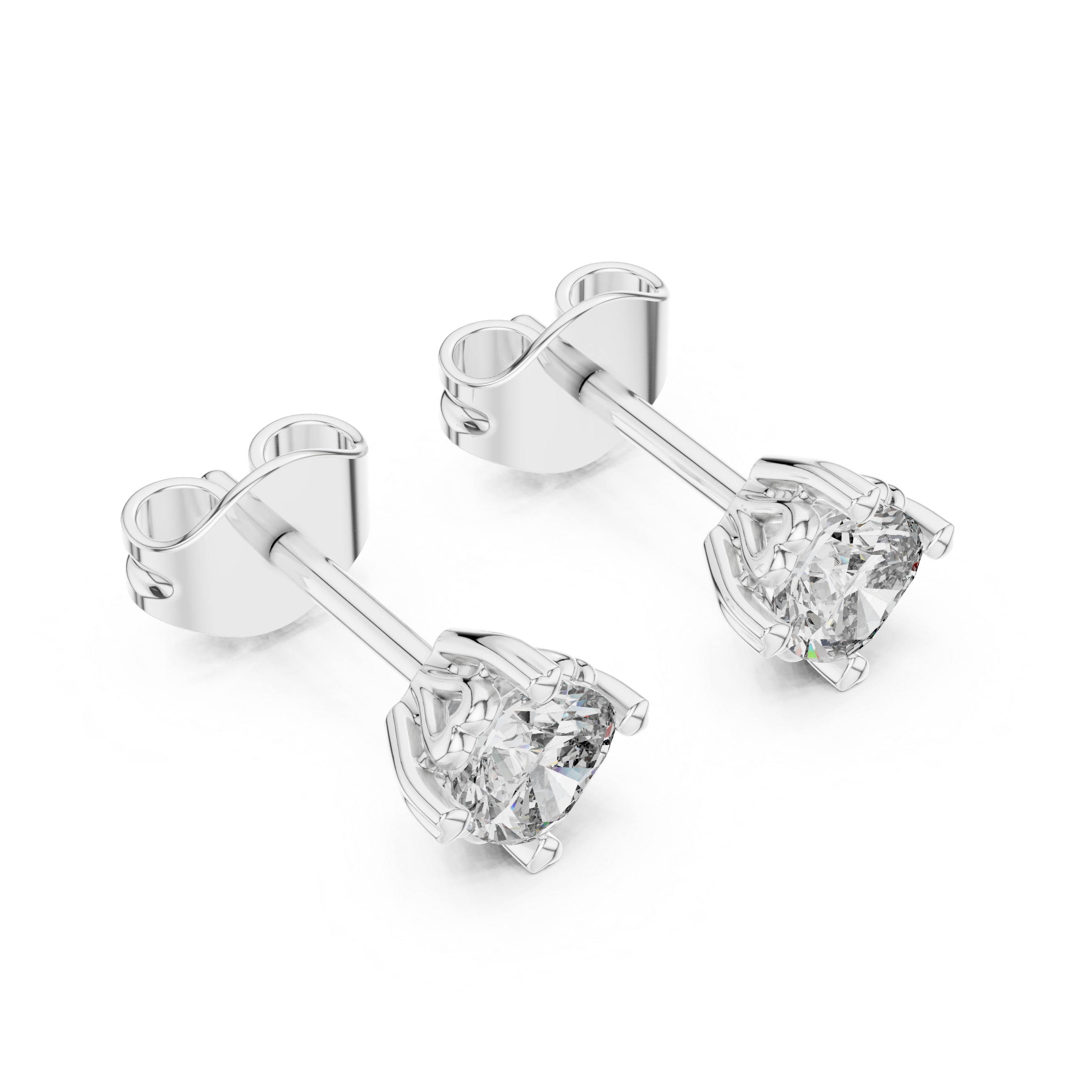 Cushion Cut Diamond Stud Earrings