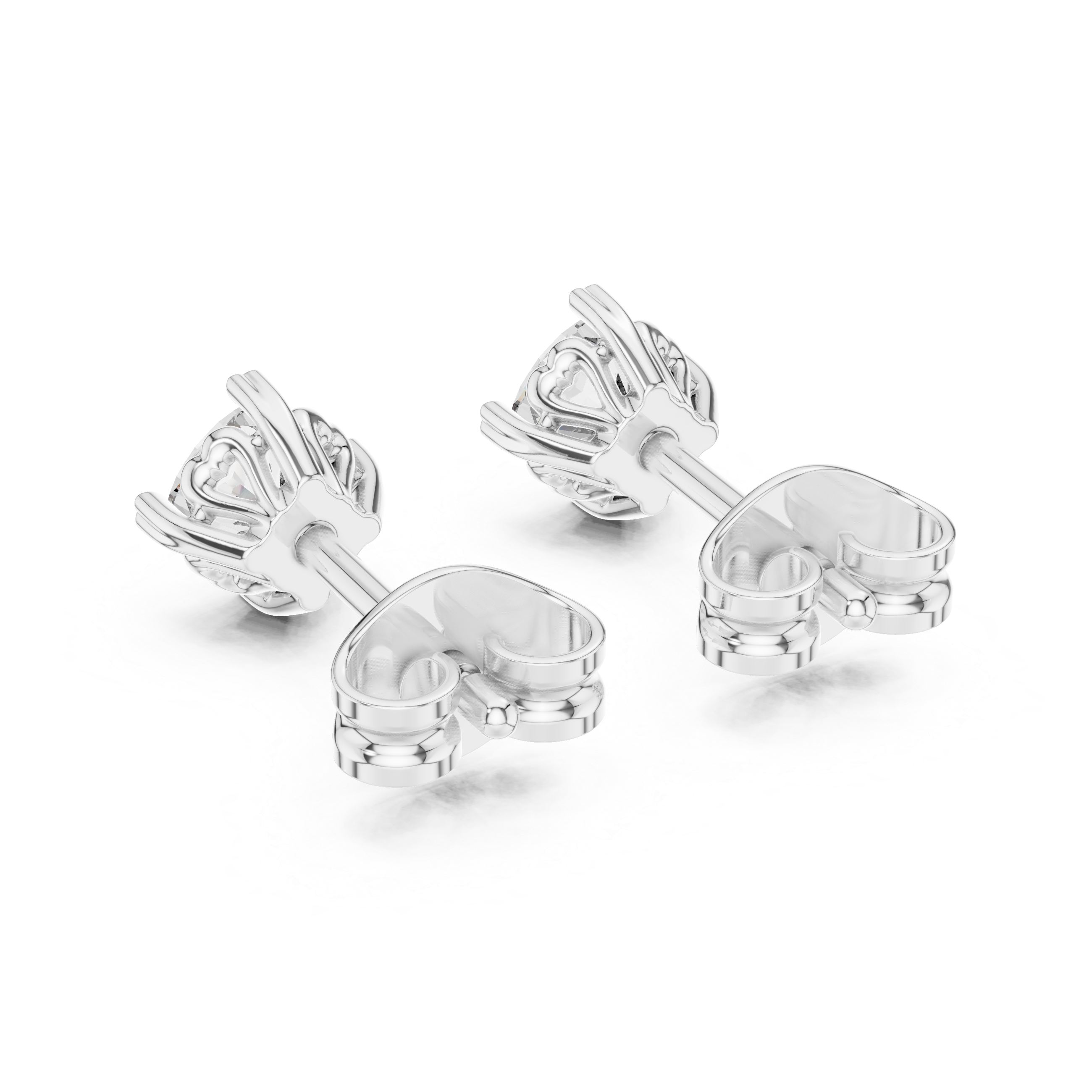 Cushion Cut Diamond Stud Earrings