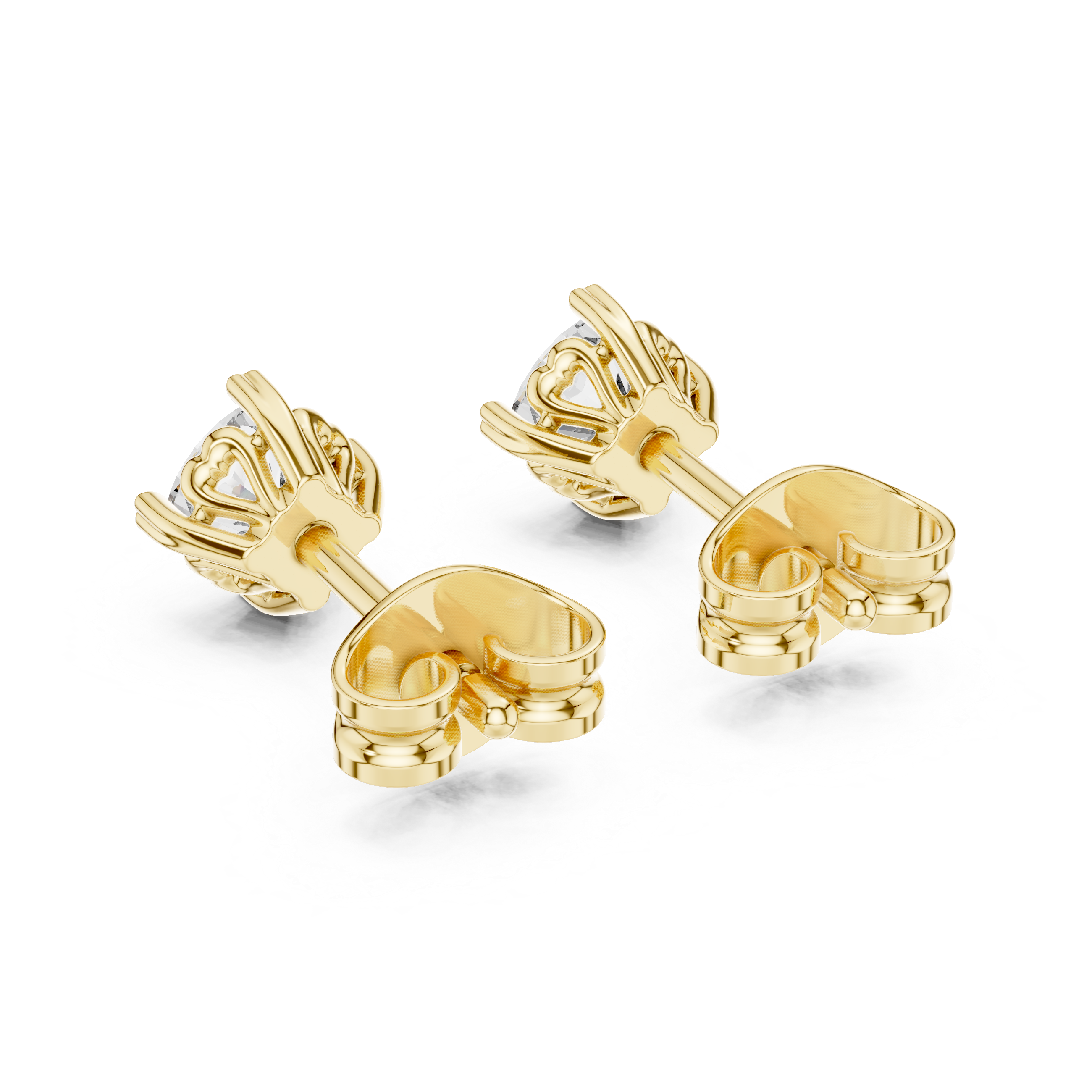 Cushion Cut Diamond Stud Earrings