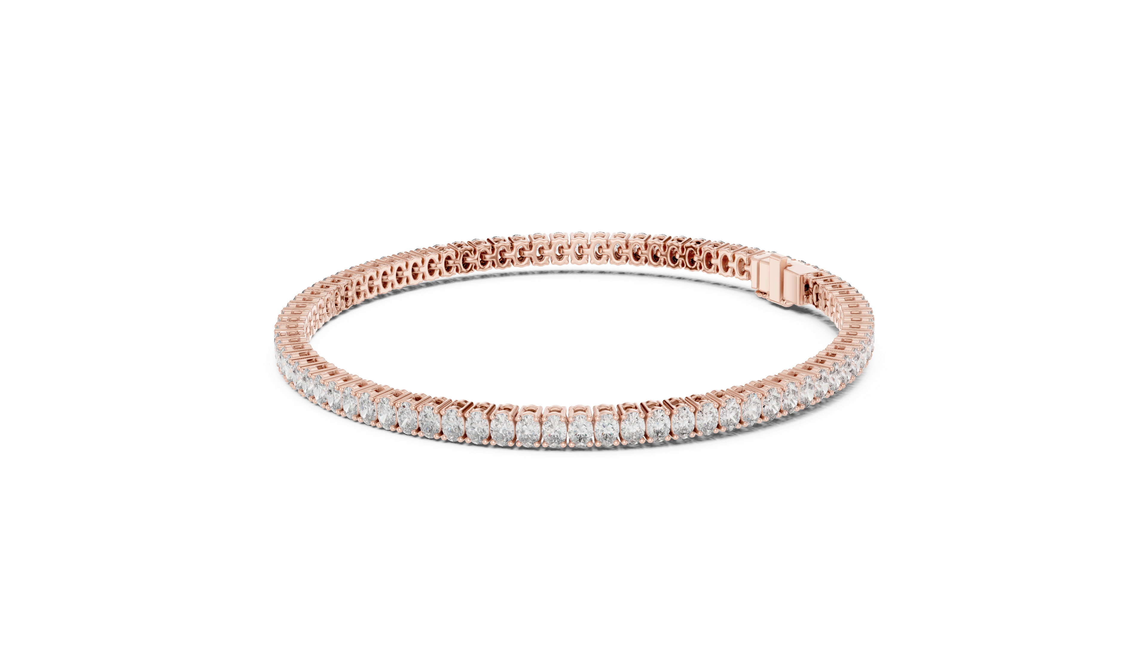 Luxury Oval Diamond Bracelet