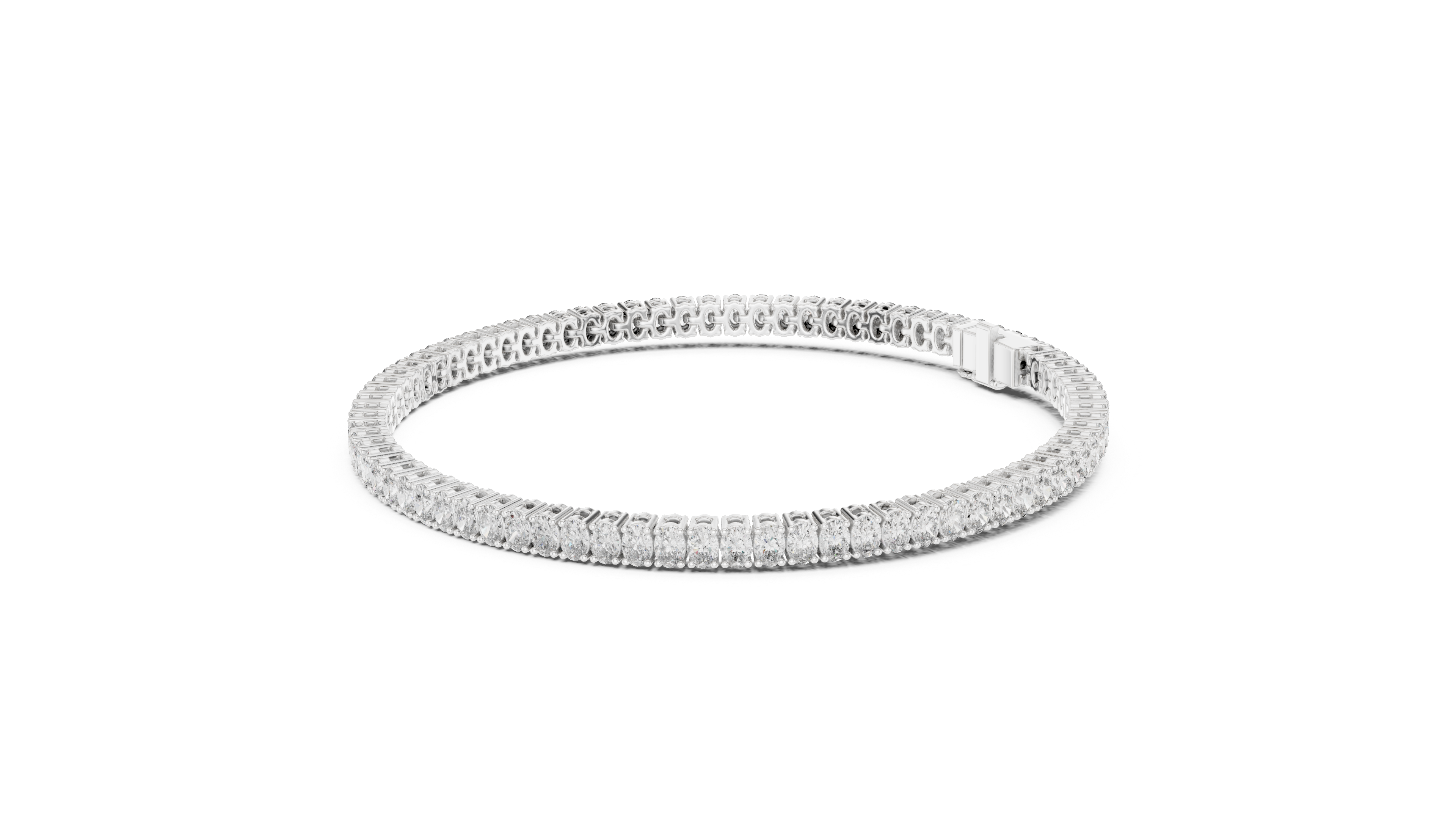 Luxury Oval Diamond Bracelet