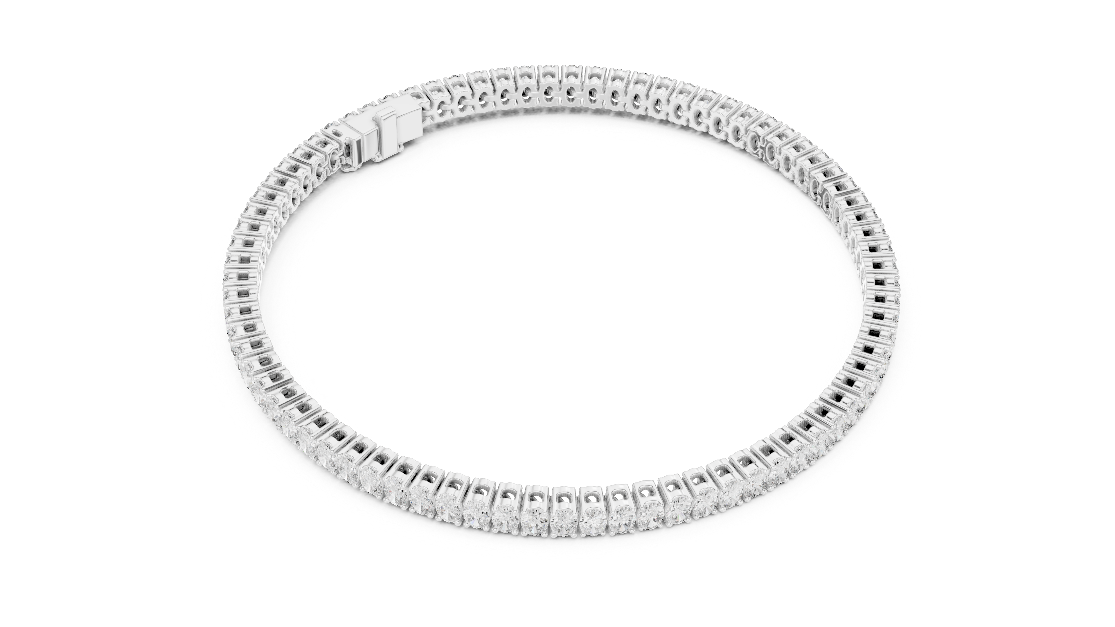 Luxury Oval Diamond Bracelet