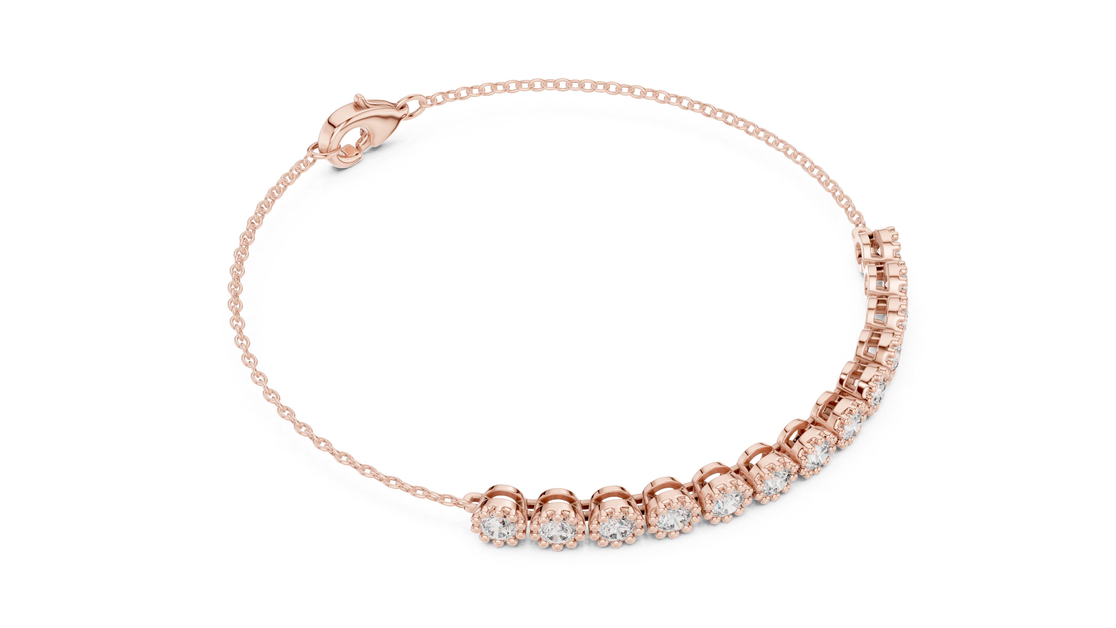 Minimal Diamond Line Bracelet