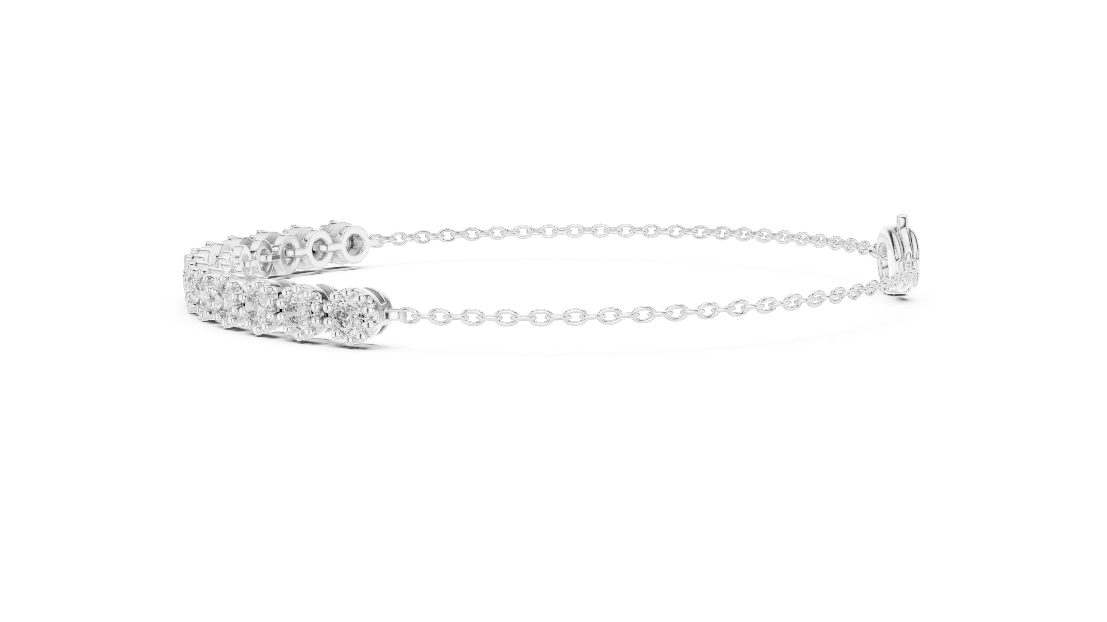 Minimal Diamond Line Bracelet