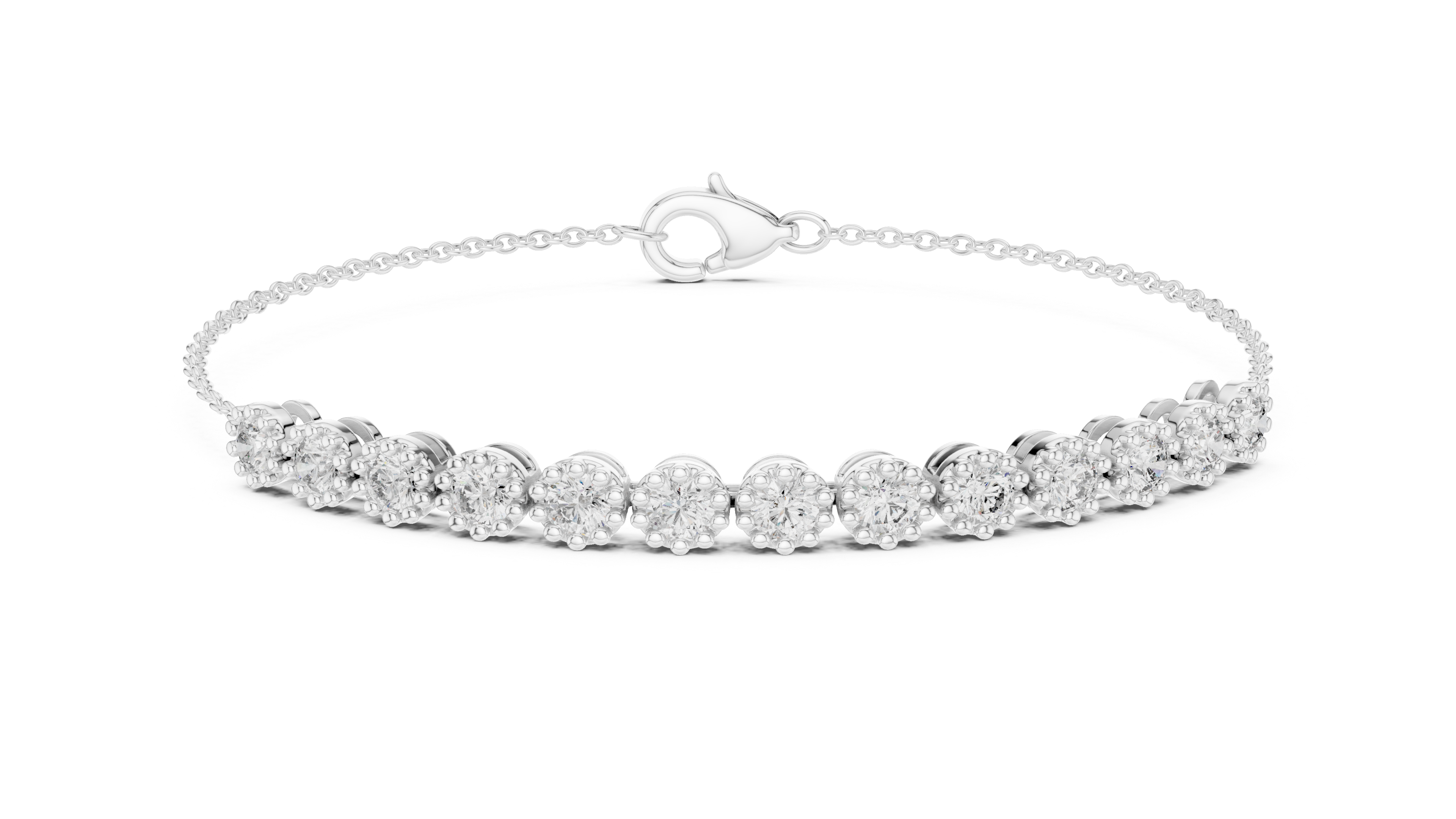 Minimal Diamond Line Bracelet
