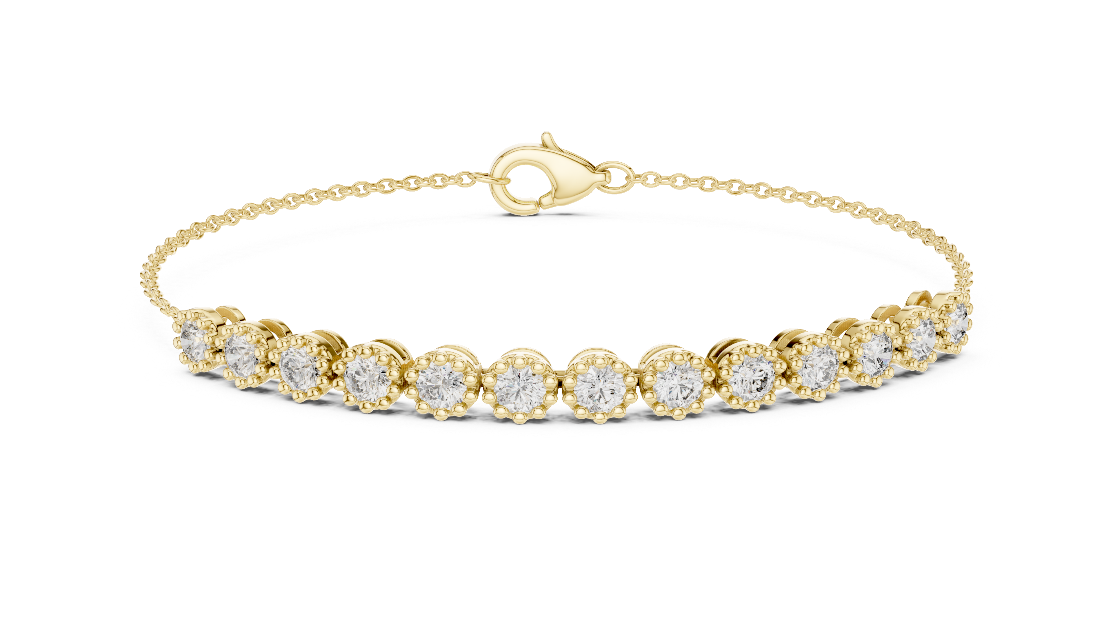 Minimal Diamond Line Bracelet