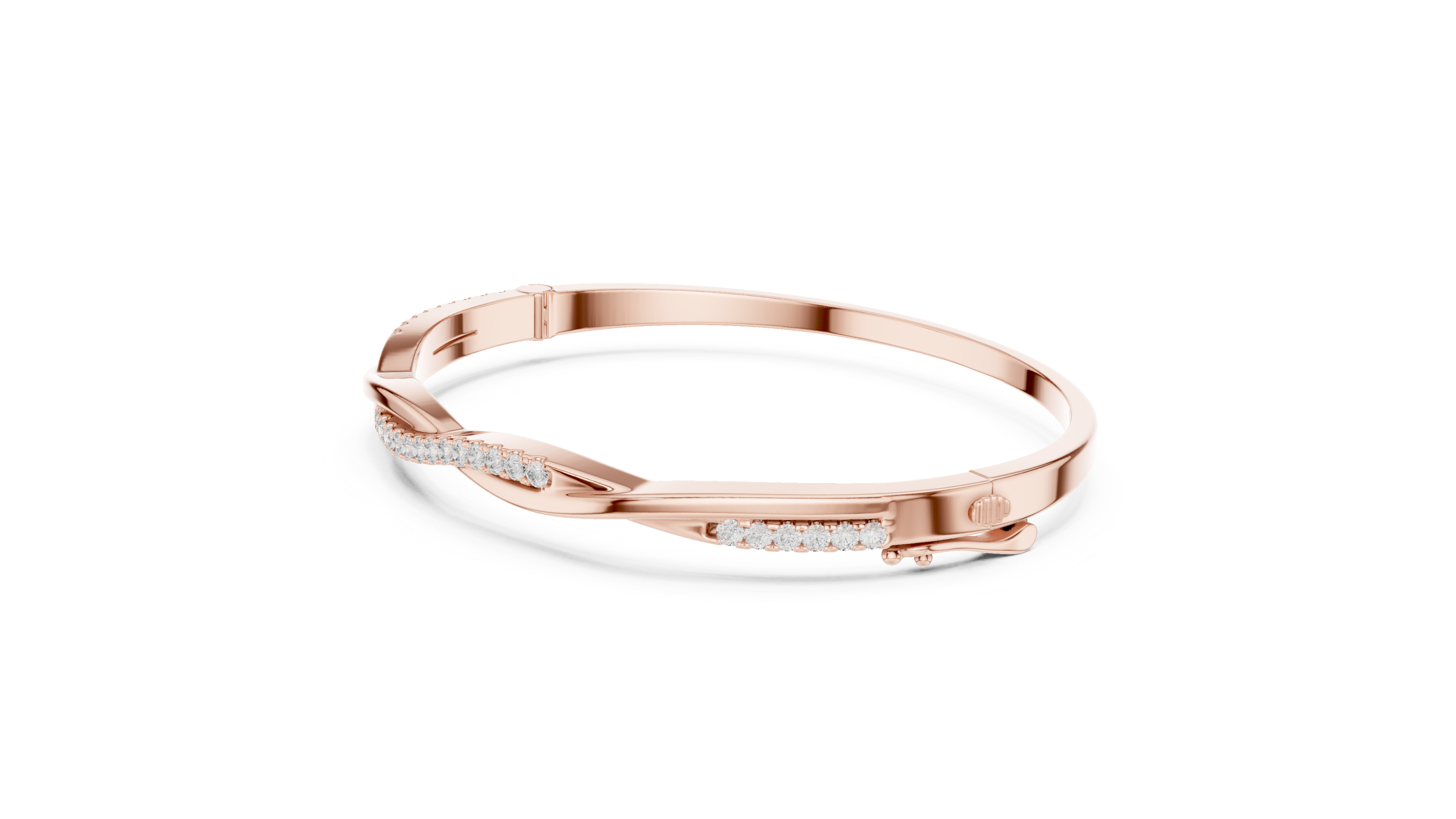Luxury Diamond Twist Bracelet