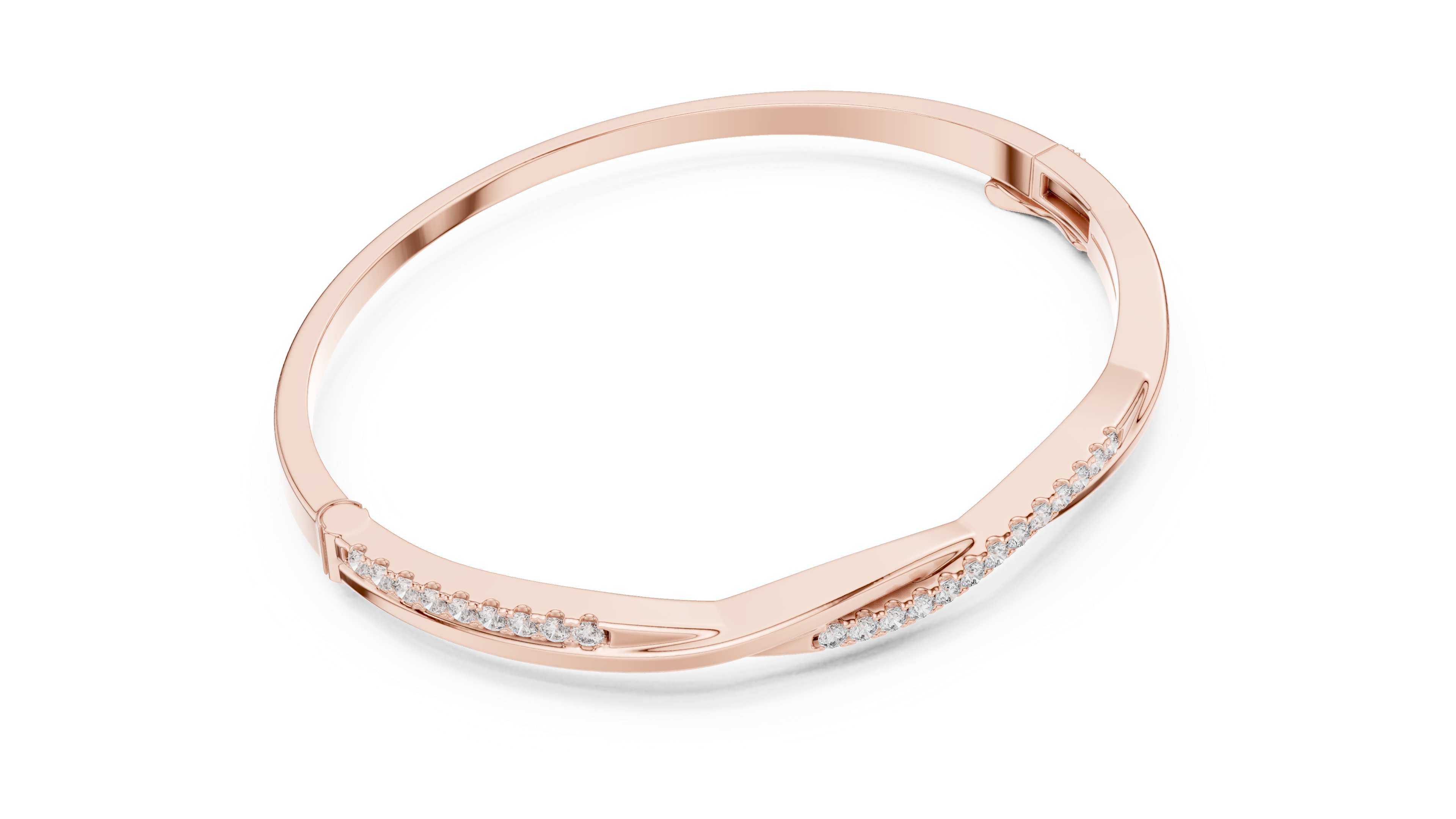 Luxury Diamond Twist Bracelet