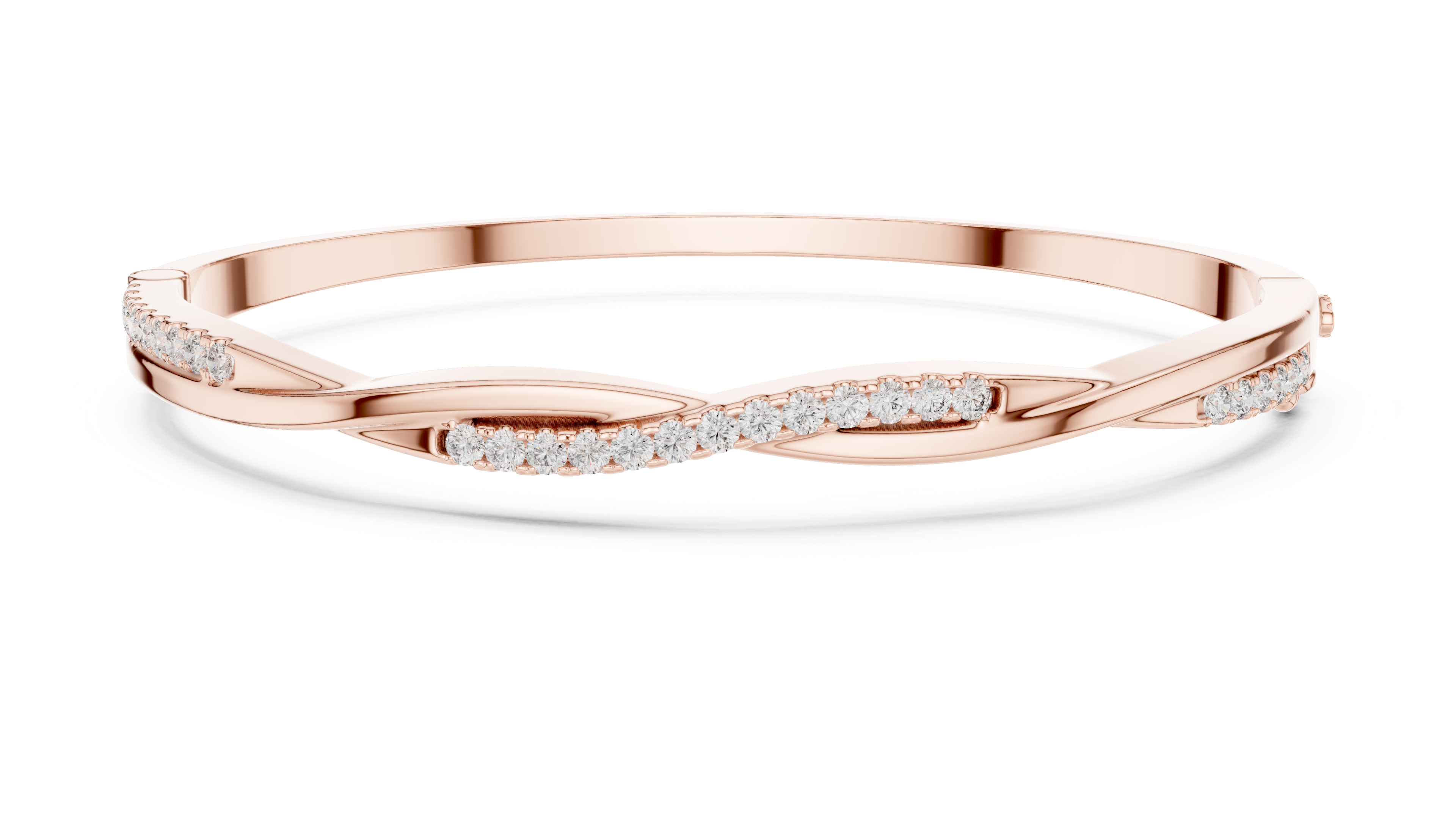 Luxury Diamond Twist Bracelet