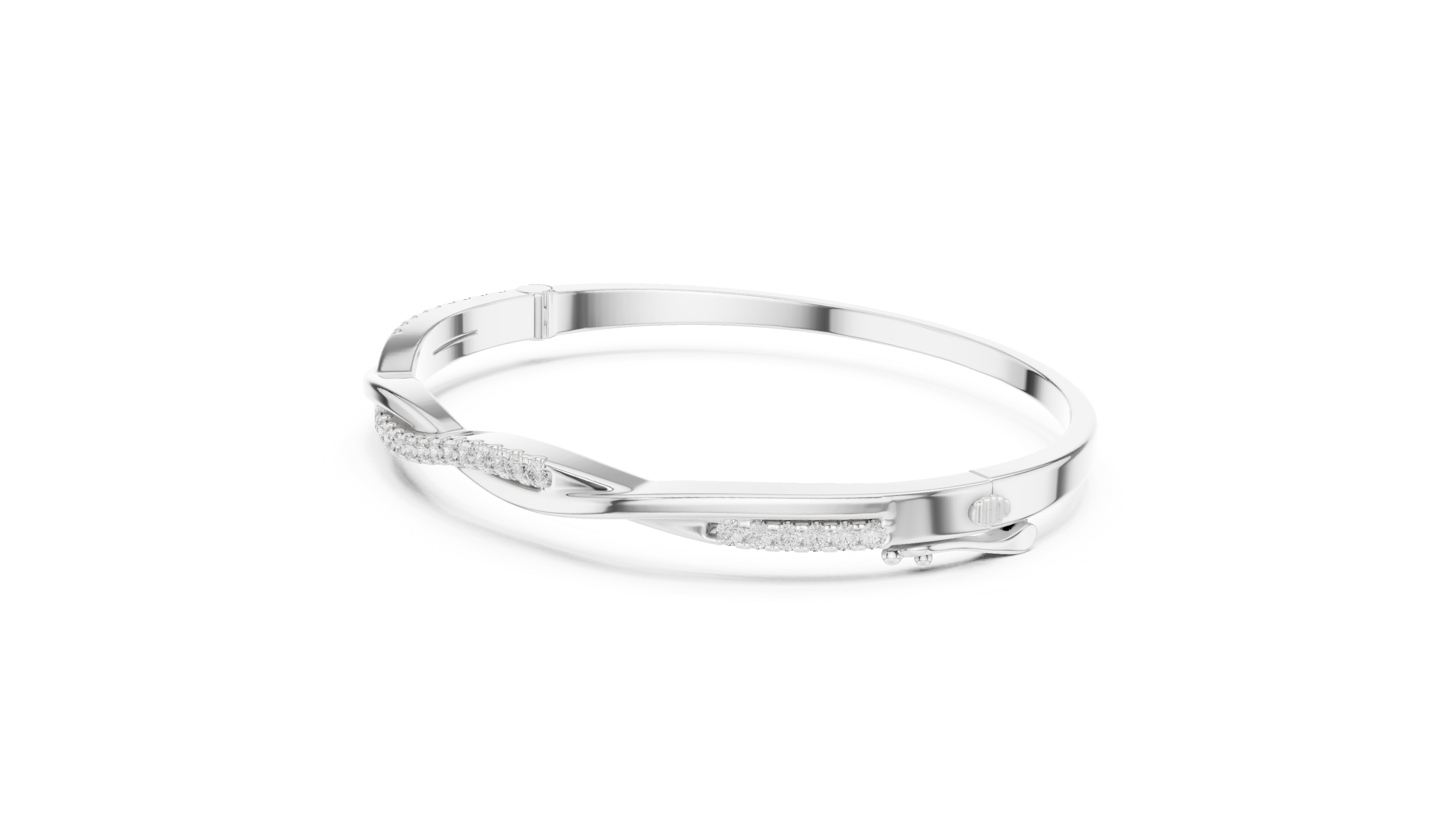 Luxury Diamond Twist Bracelet