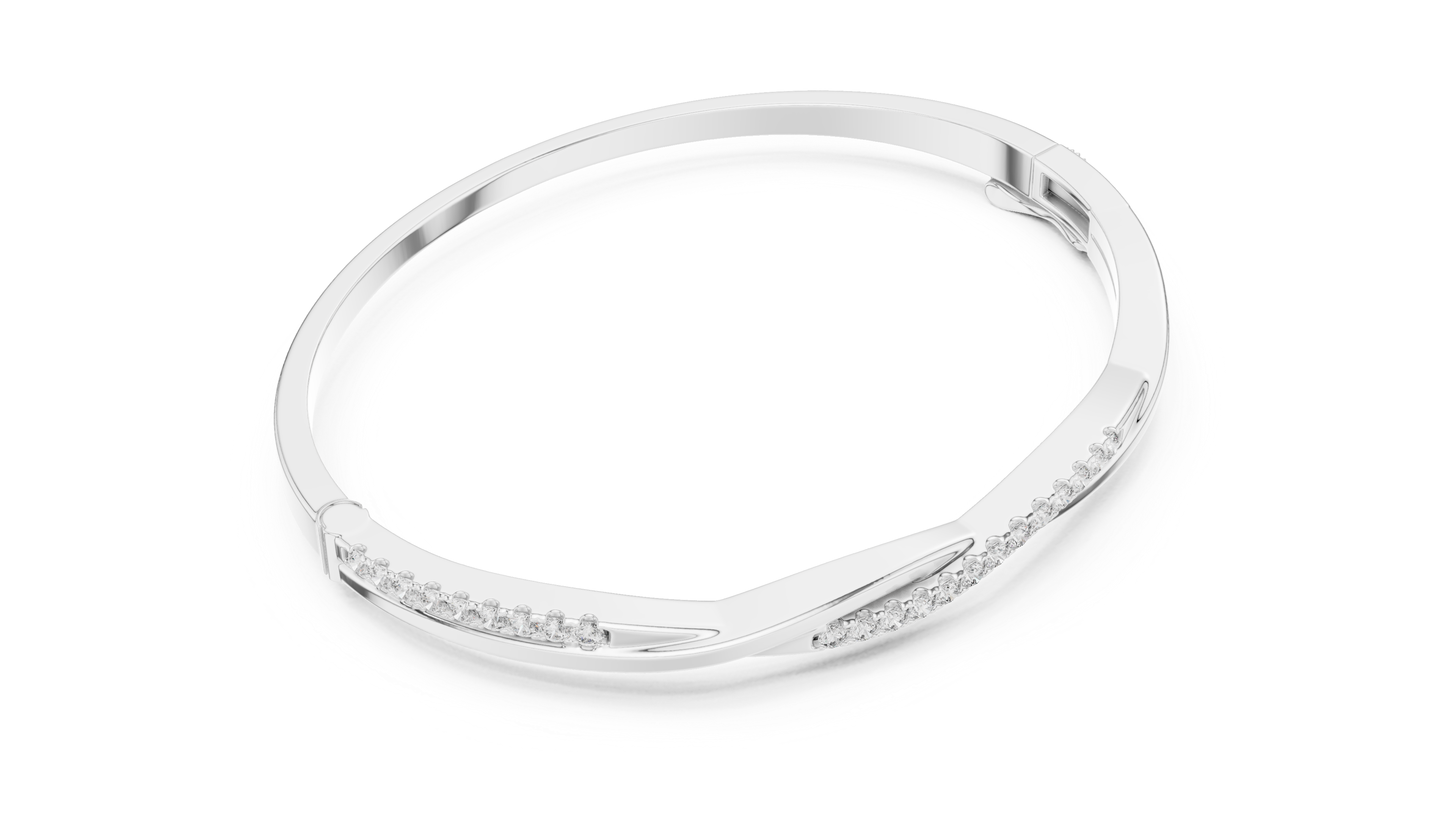 Luxury Diamond Twist Bracelet