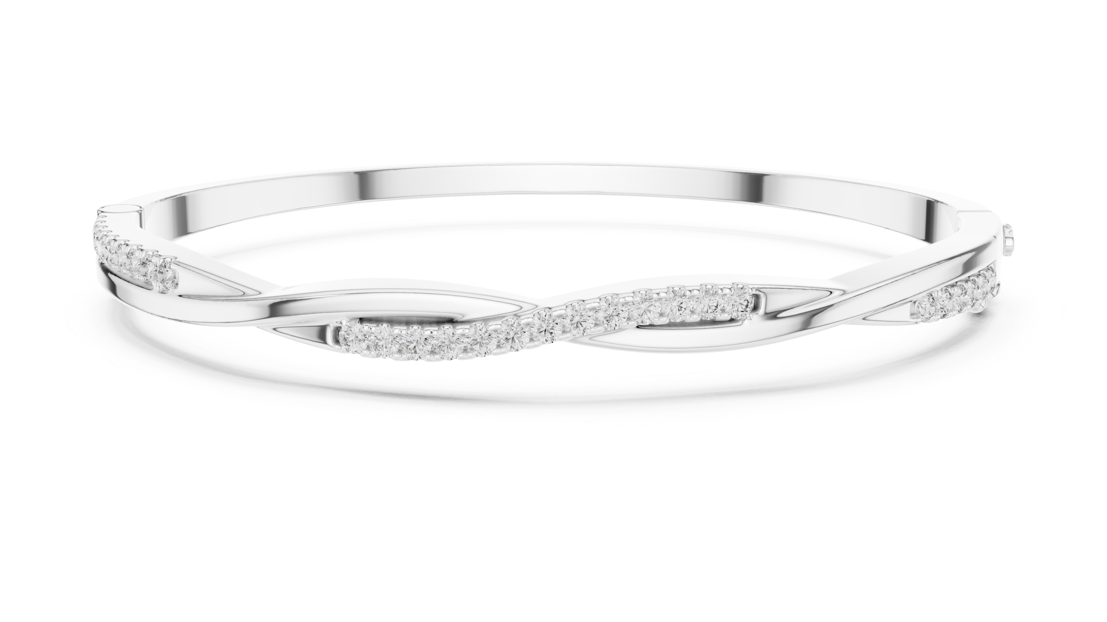 Luxury Diamond Twist Bracelet