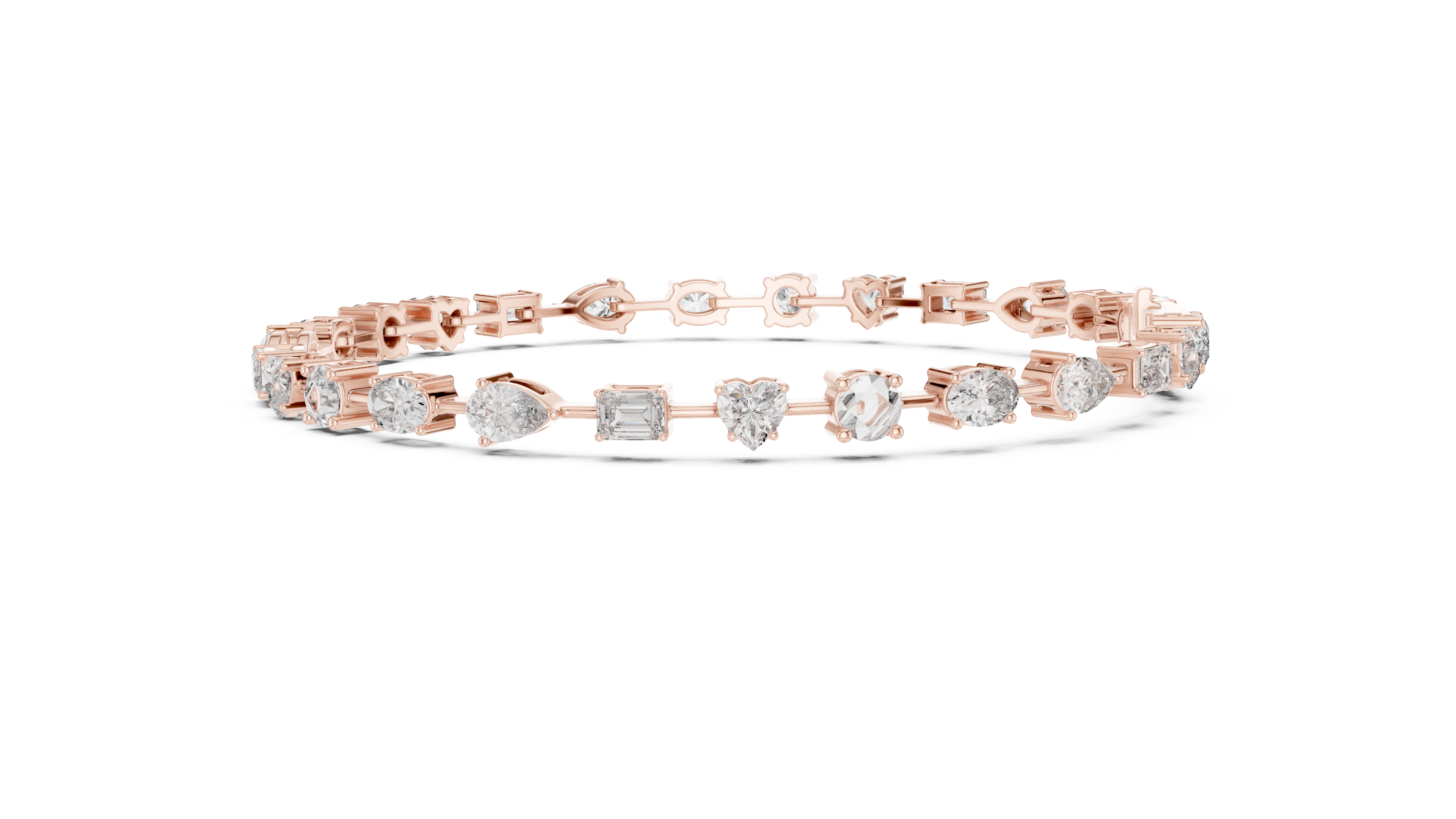 Luxury Multi Shape Diamond Tennis Bracelet