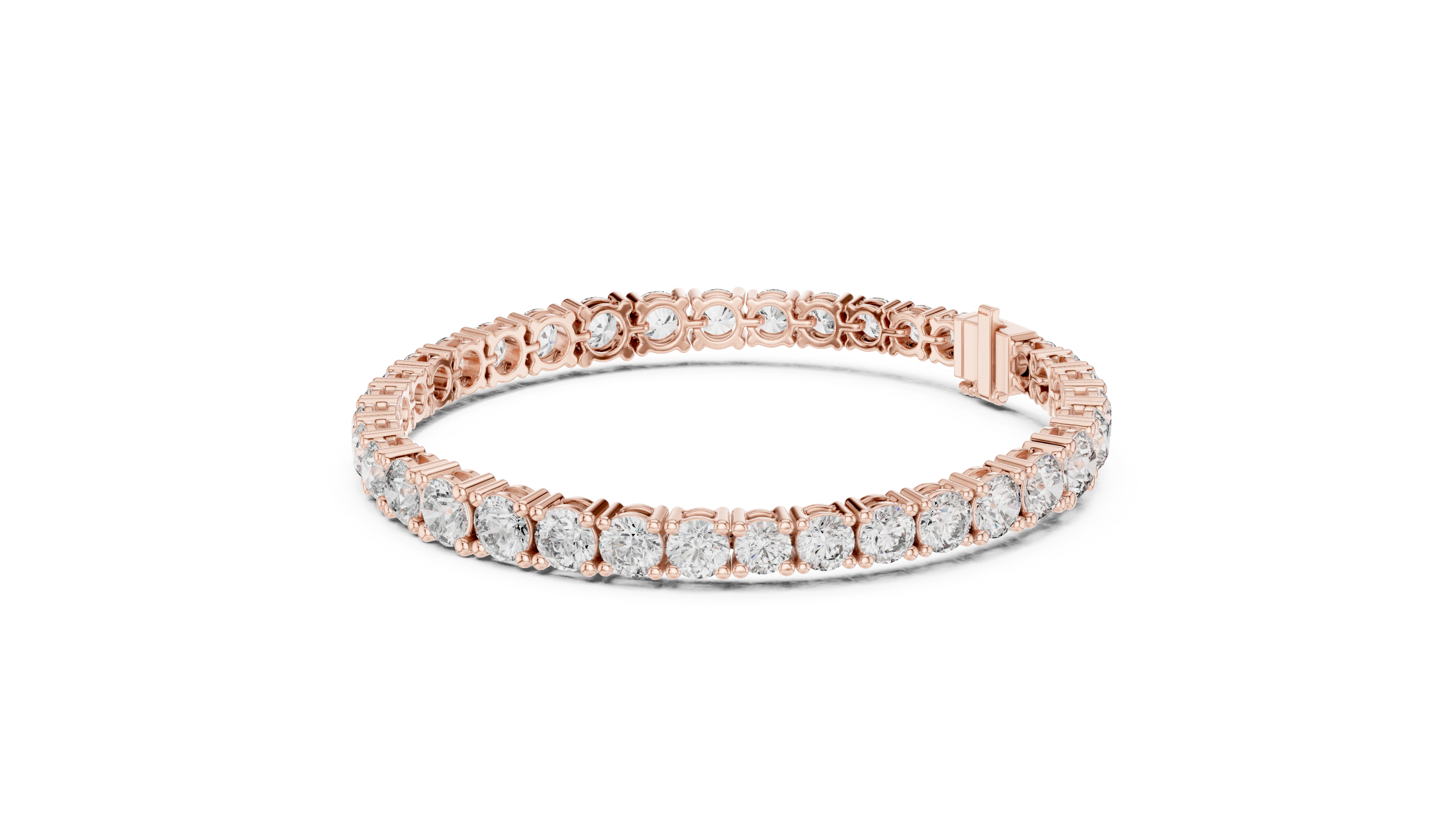 Luxury Round Diamond Tennis Bracelet