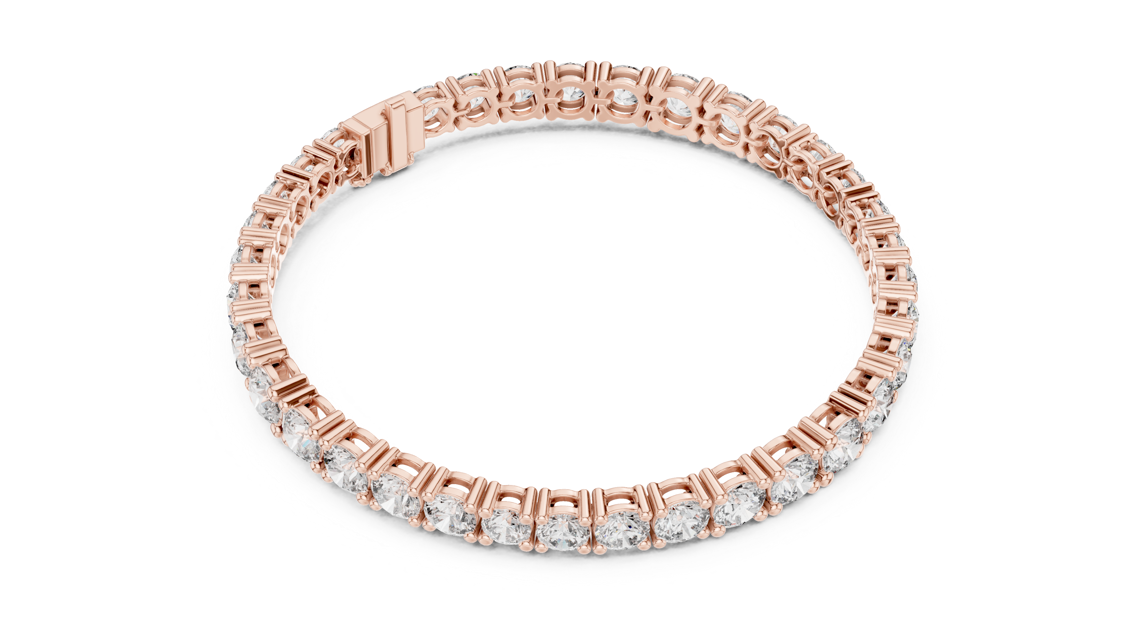 Luxury Round Diamond Tennis Bracelet