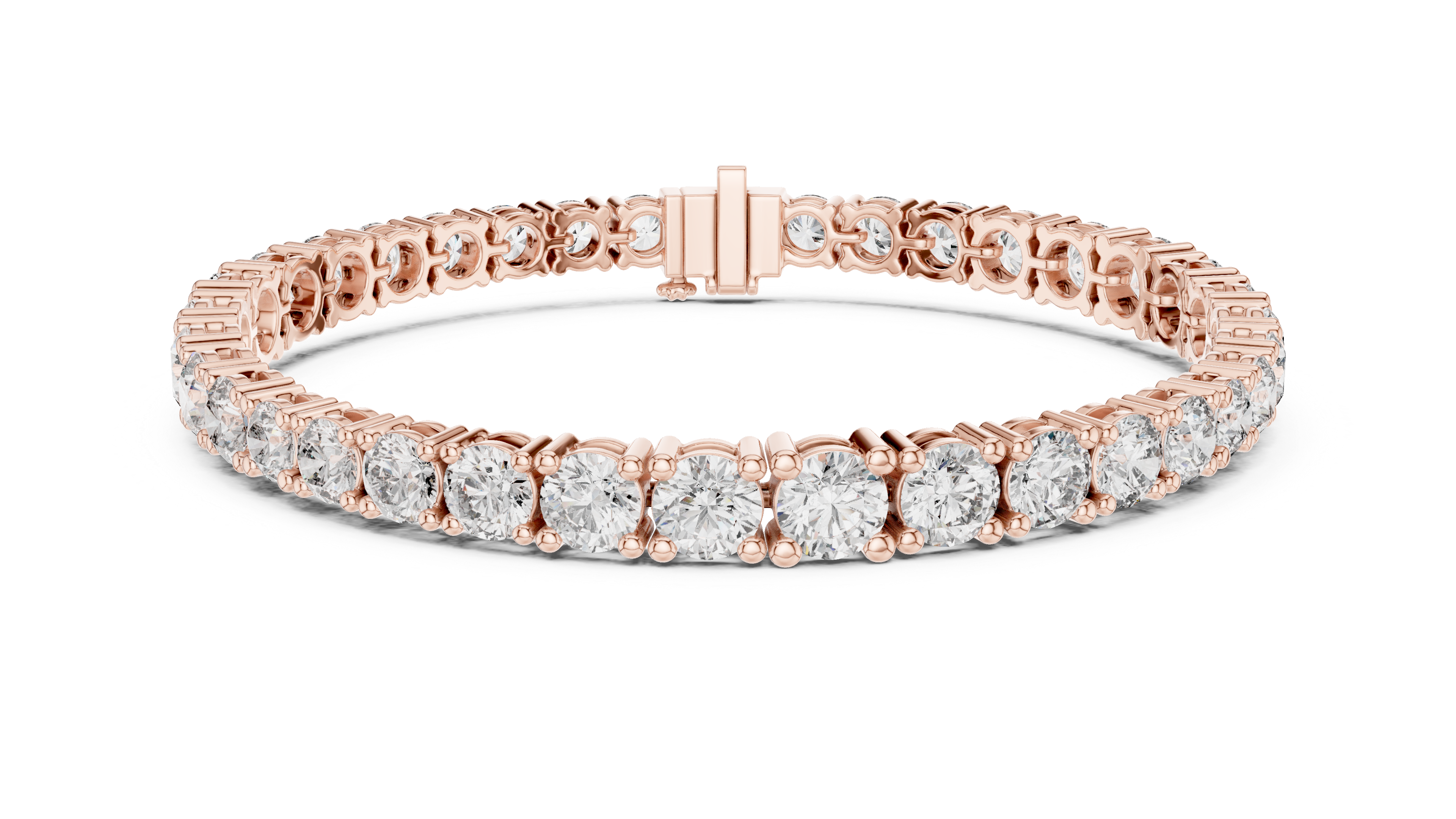 Luxury Round Diamond Tennis Bracelet