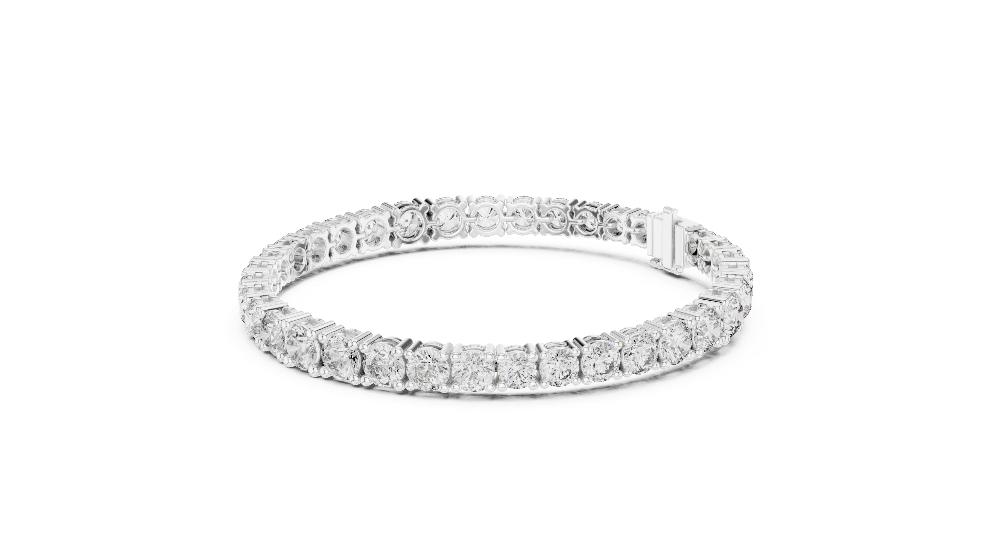 Luxury Round Diamond Tennis Bracelet