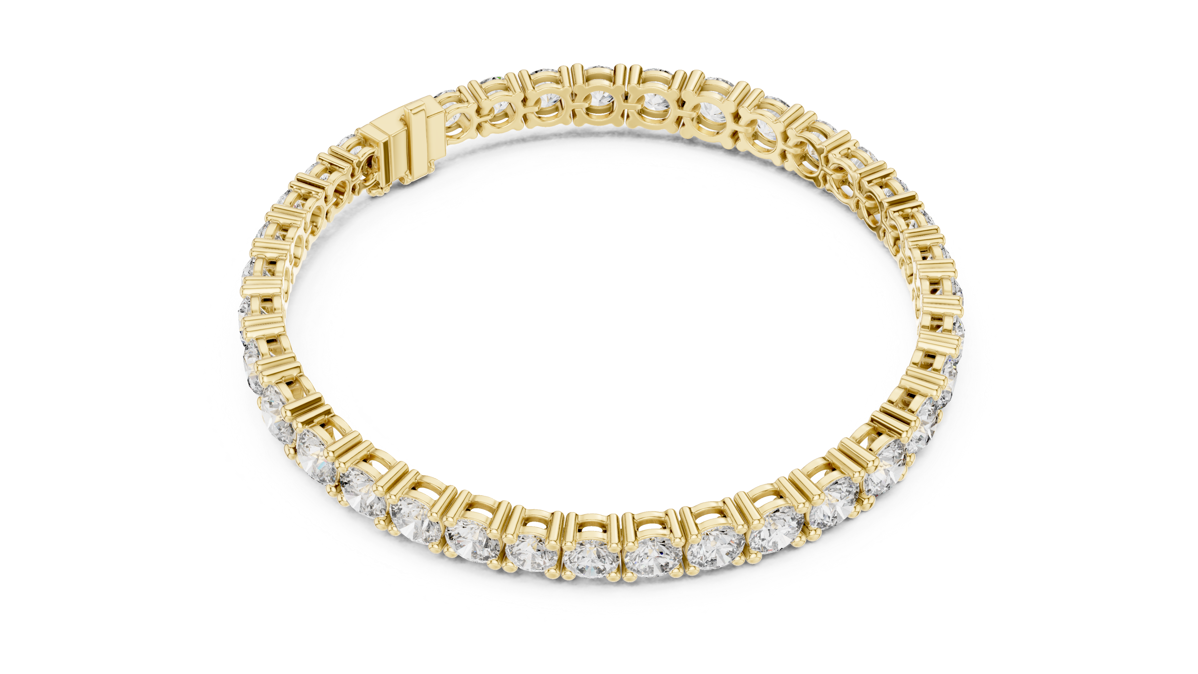 Luxury Round Diamond Tennis Bracelet