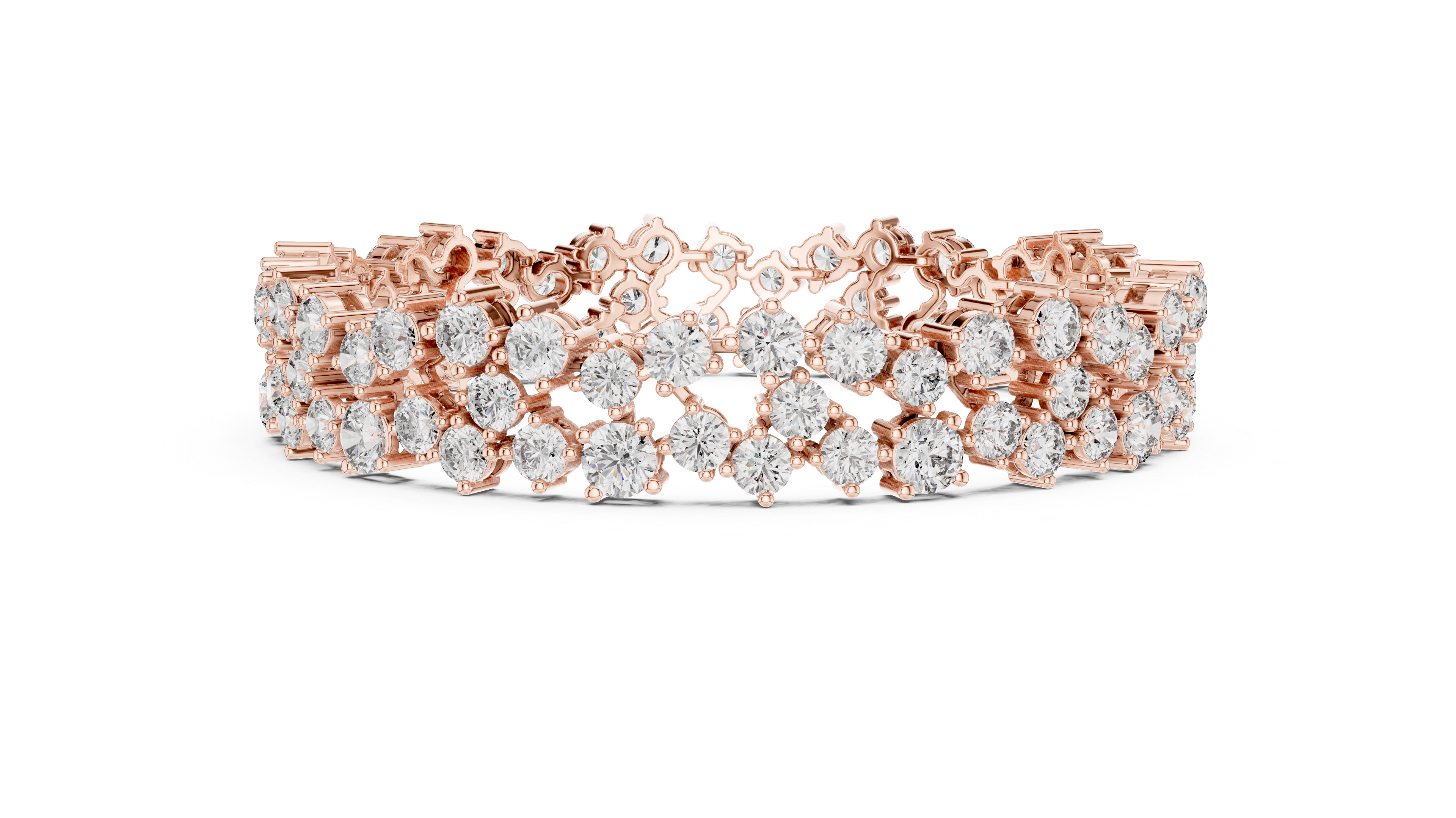 Luxury Cluster Diamond Bracelet