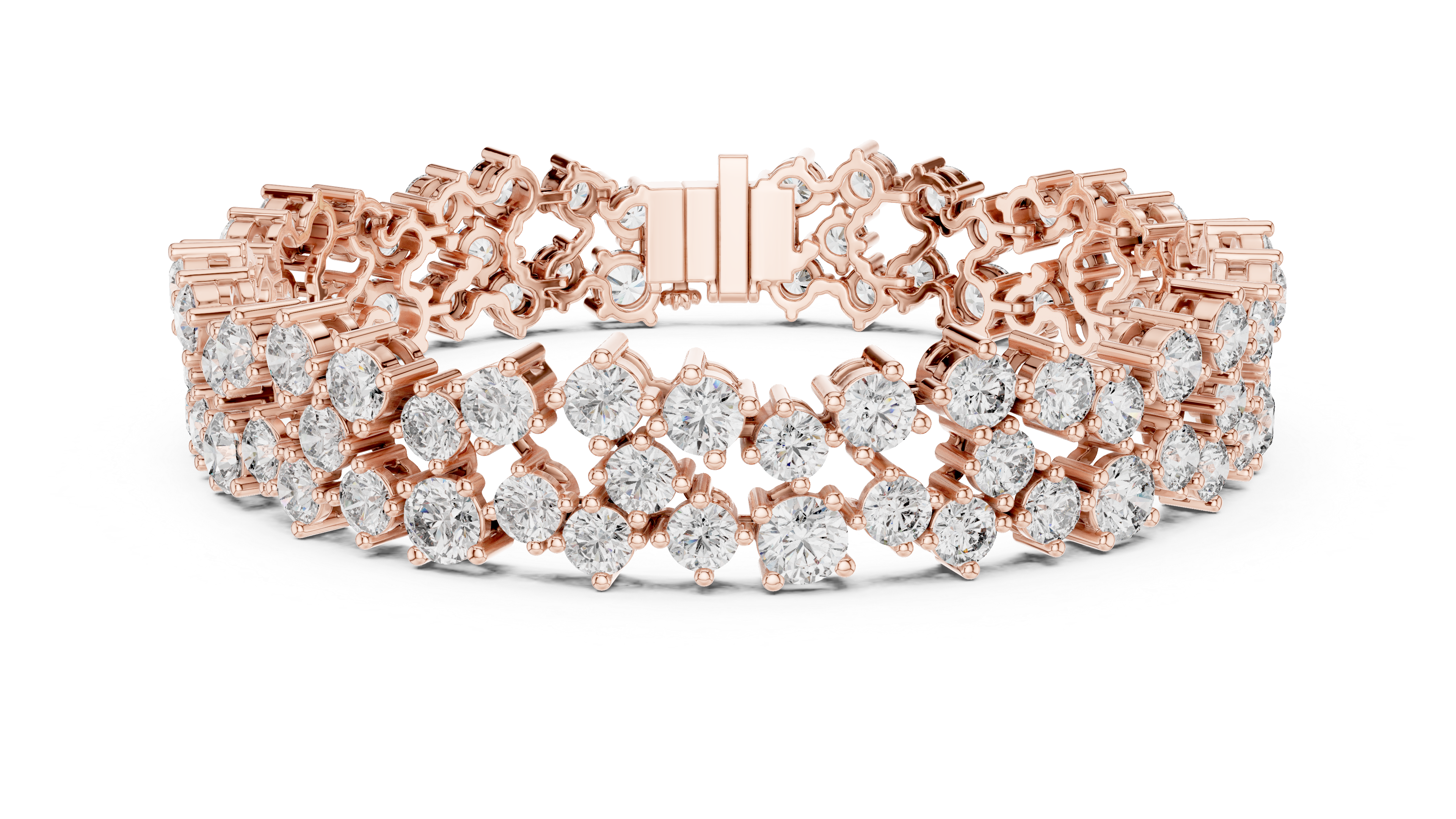 Luxury Cluster Diamond Bracelet