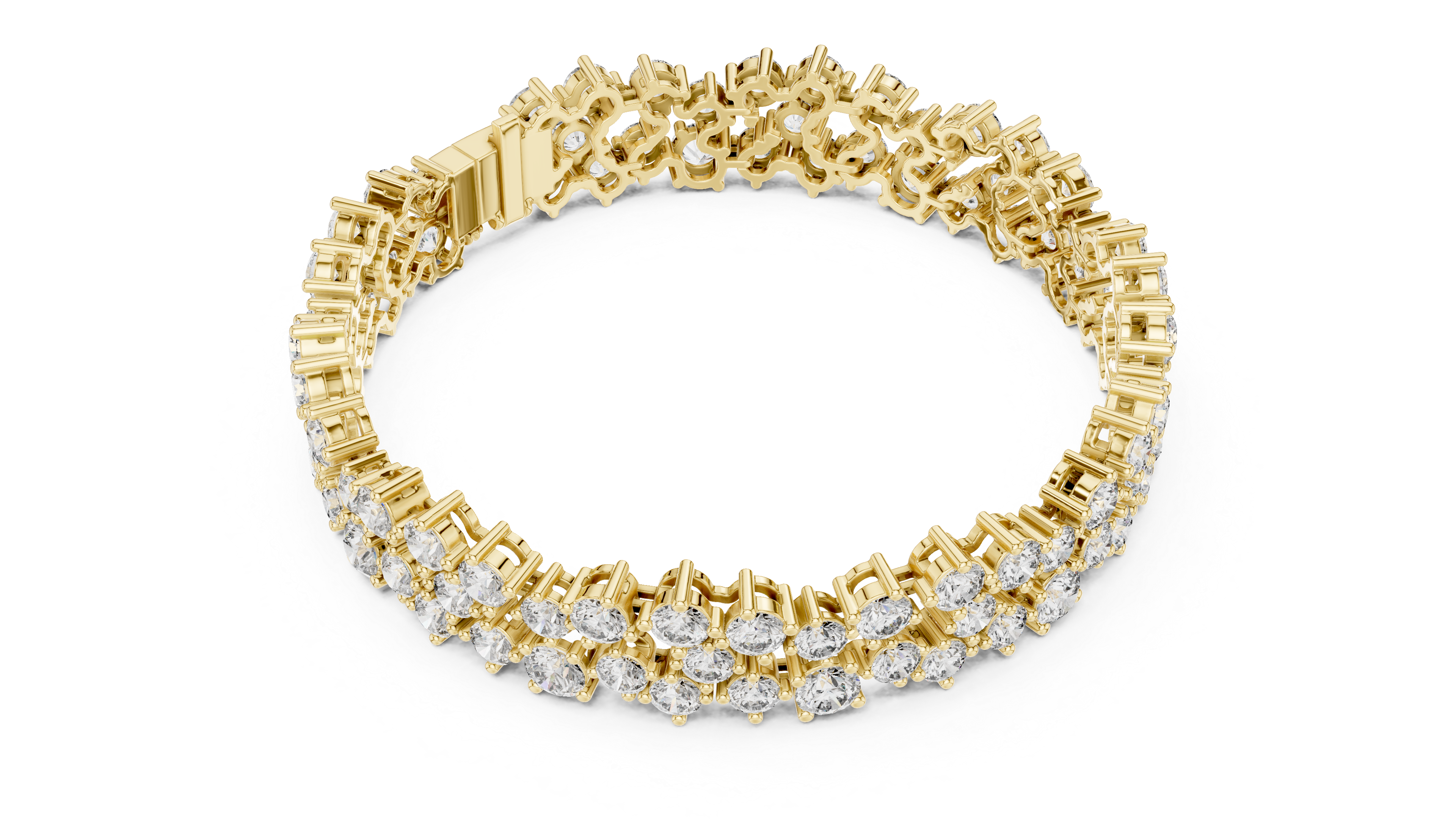 Luxury Cluster Diamond Bracelet