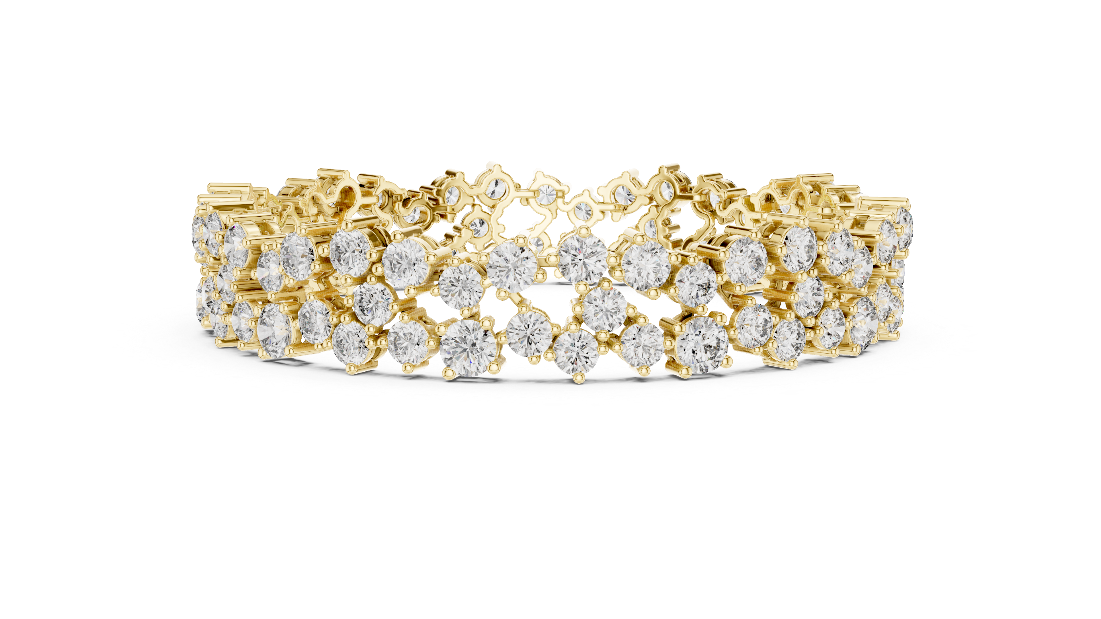 Luxury Cluster Diamond Bracelet