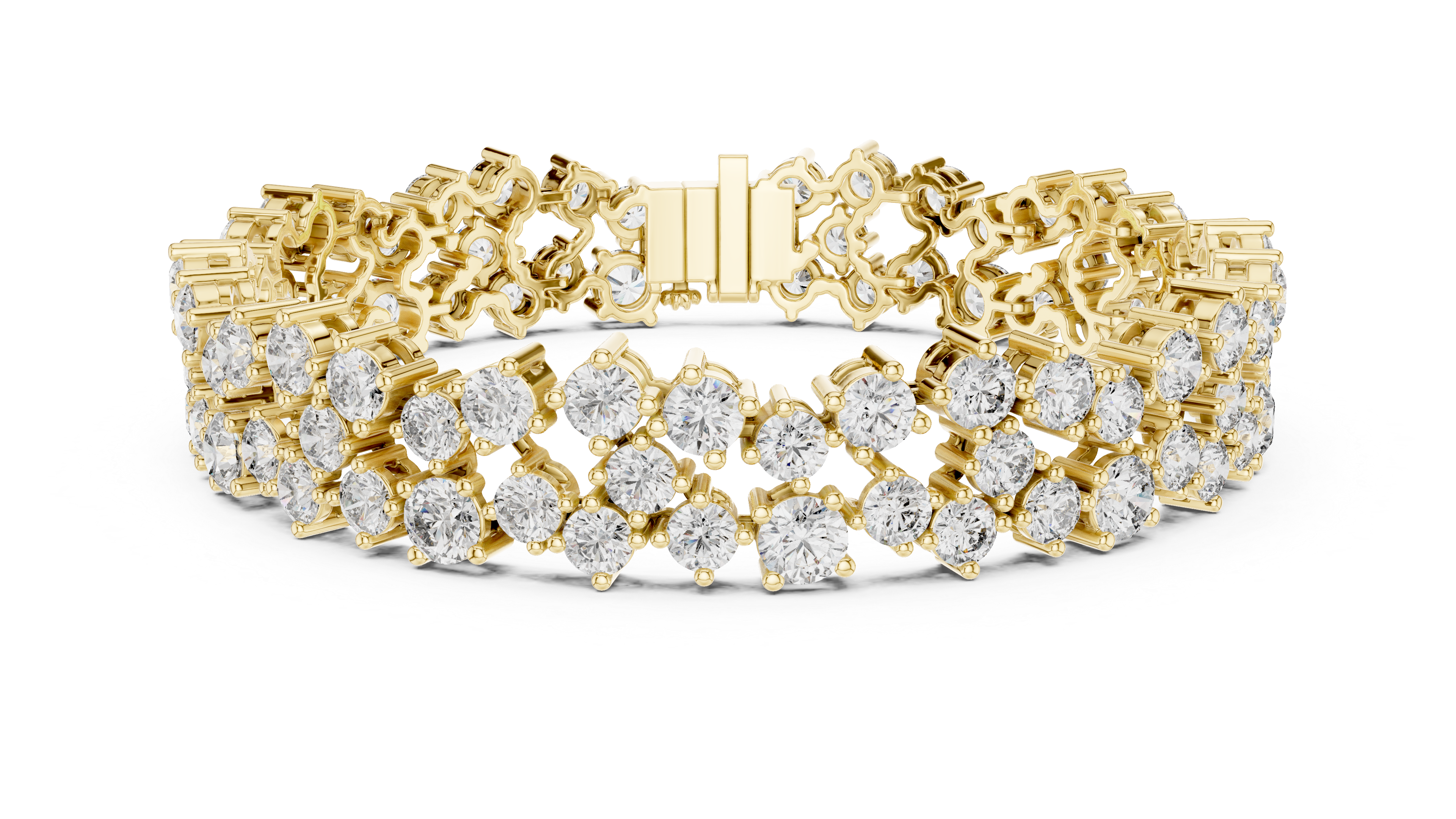 Luxury Cluster Diamond Bracelet
