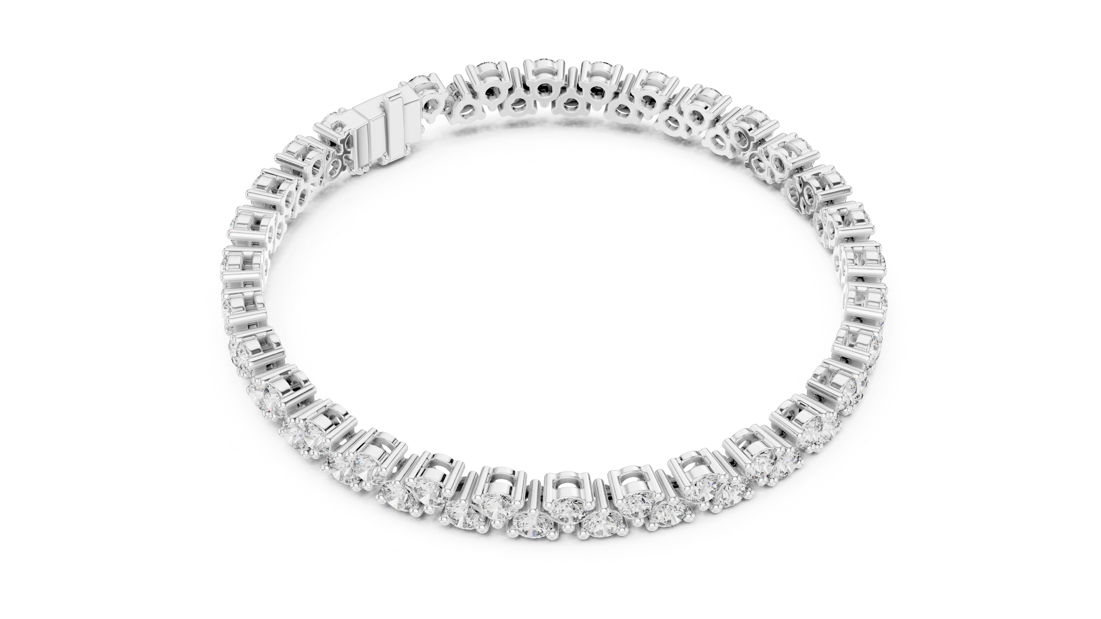 Graduated Diamond Tennis Bracelet