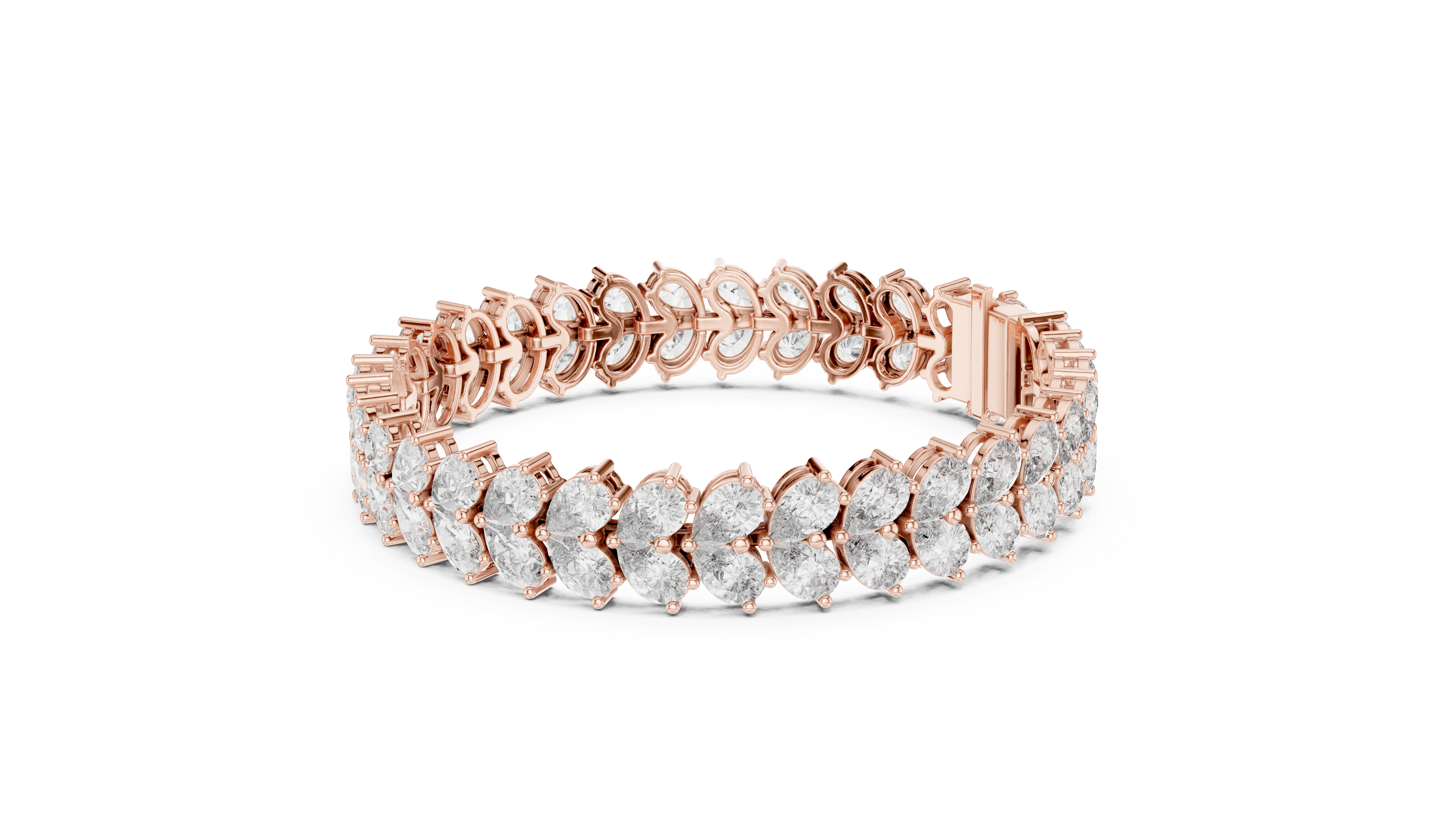 Luxury Pear Diamond Bracelet