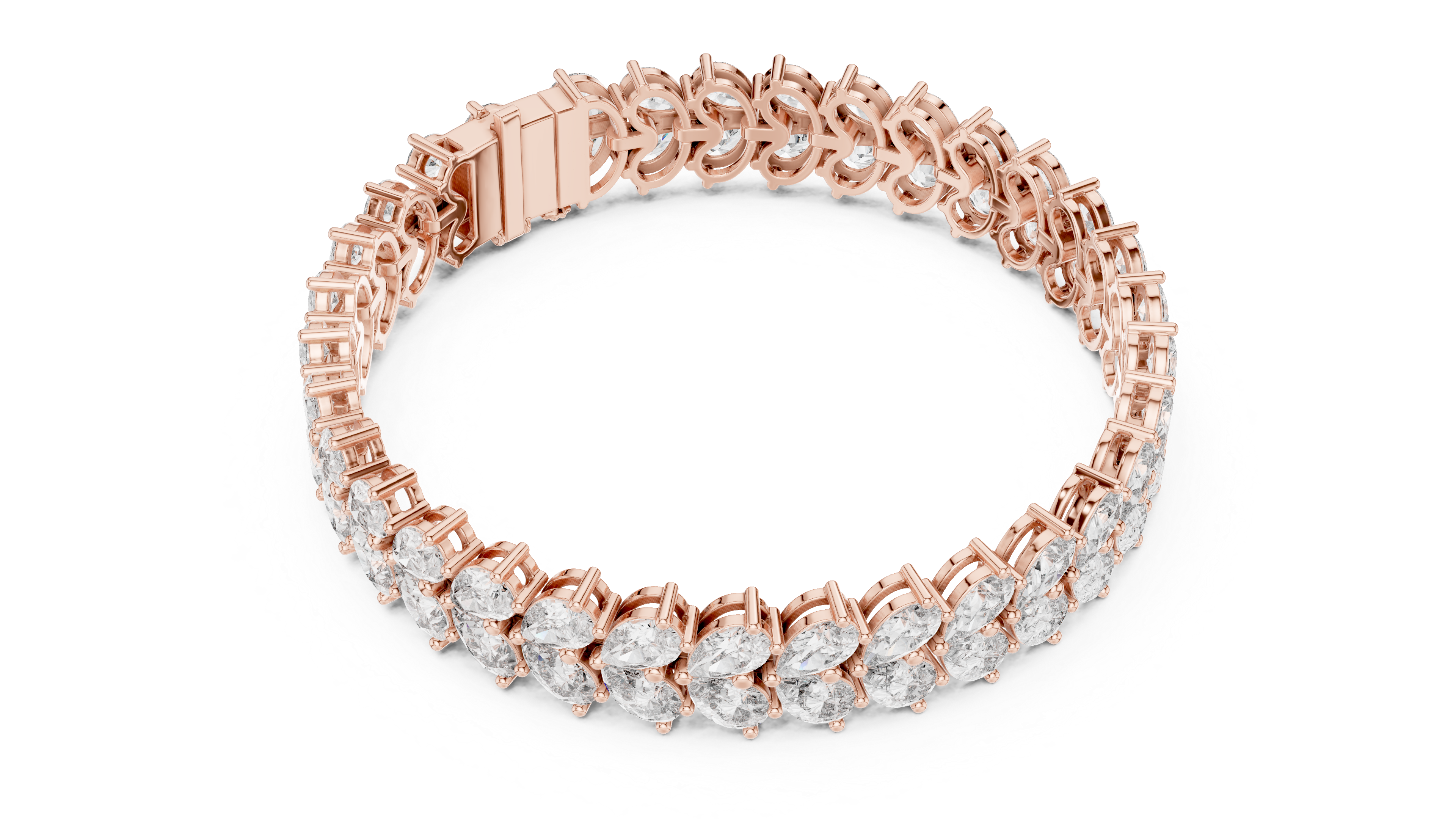 Luxury Pear Diamond Bracelet