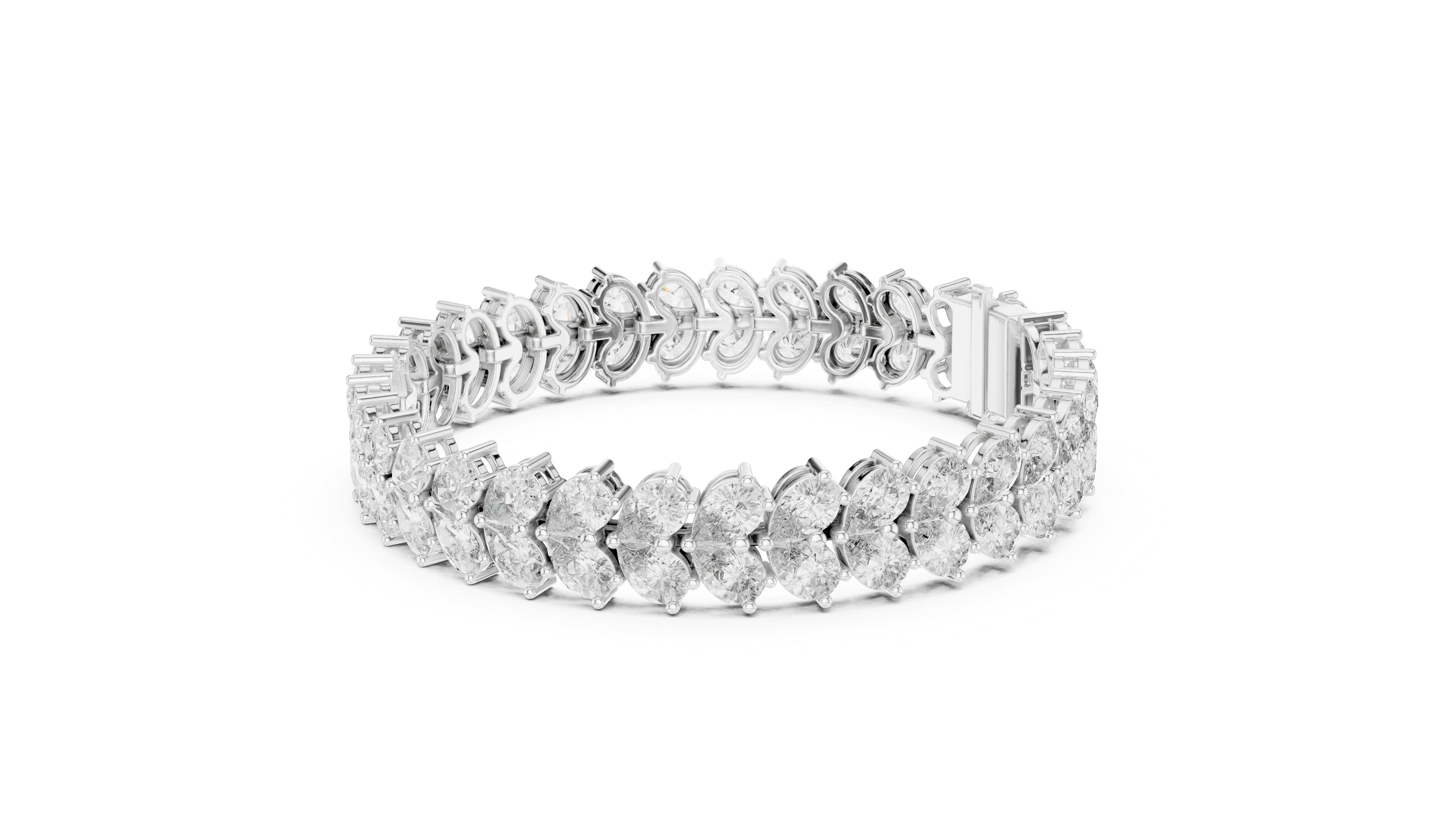 Luxury Pear Diamond Bracelet