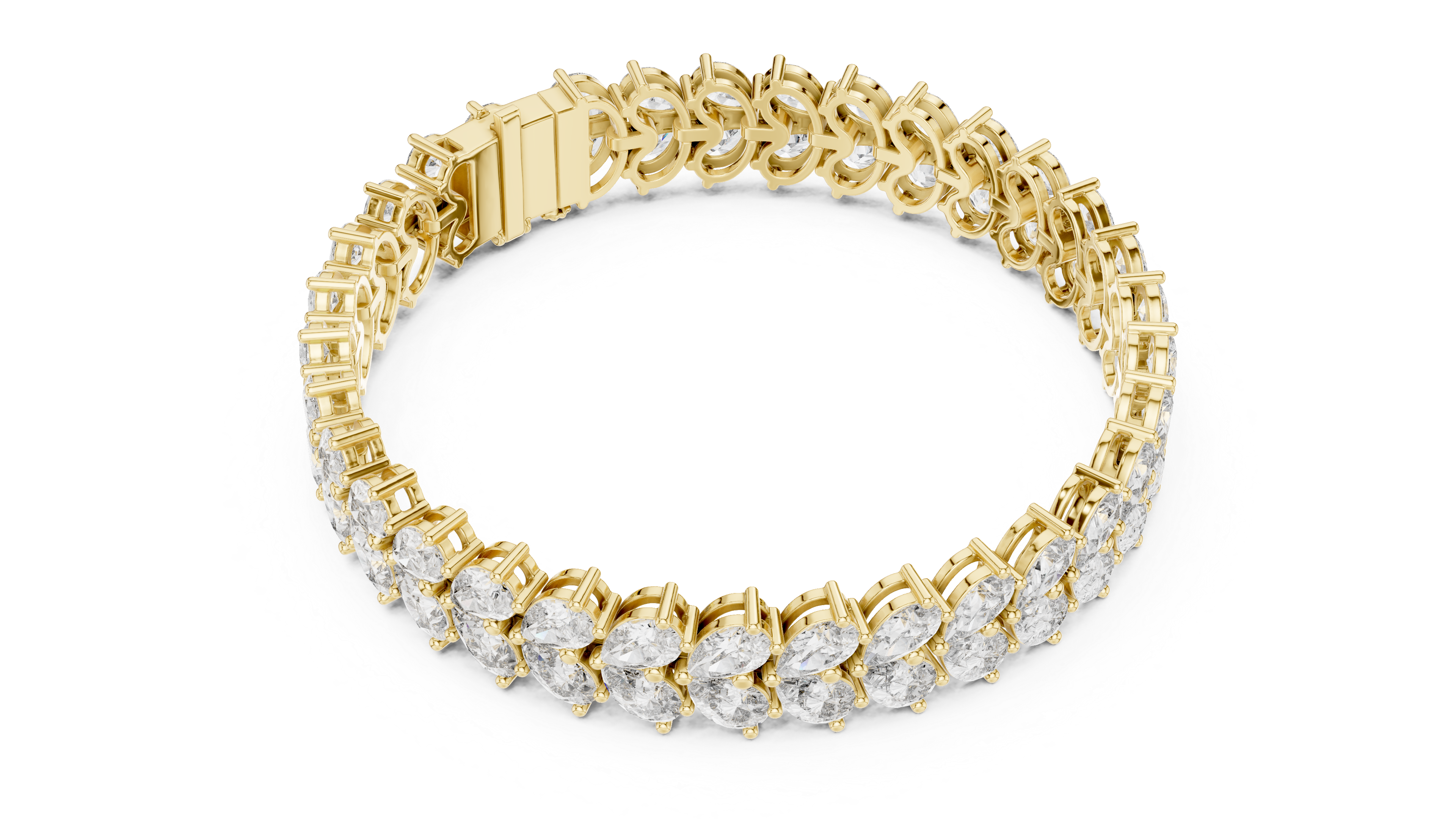 Luxury Pear Diamond Bracelet