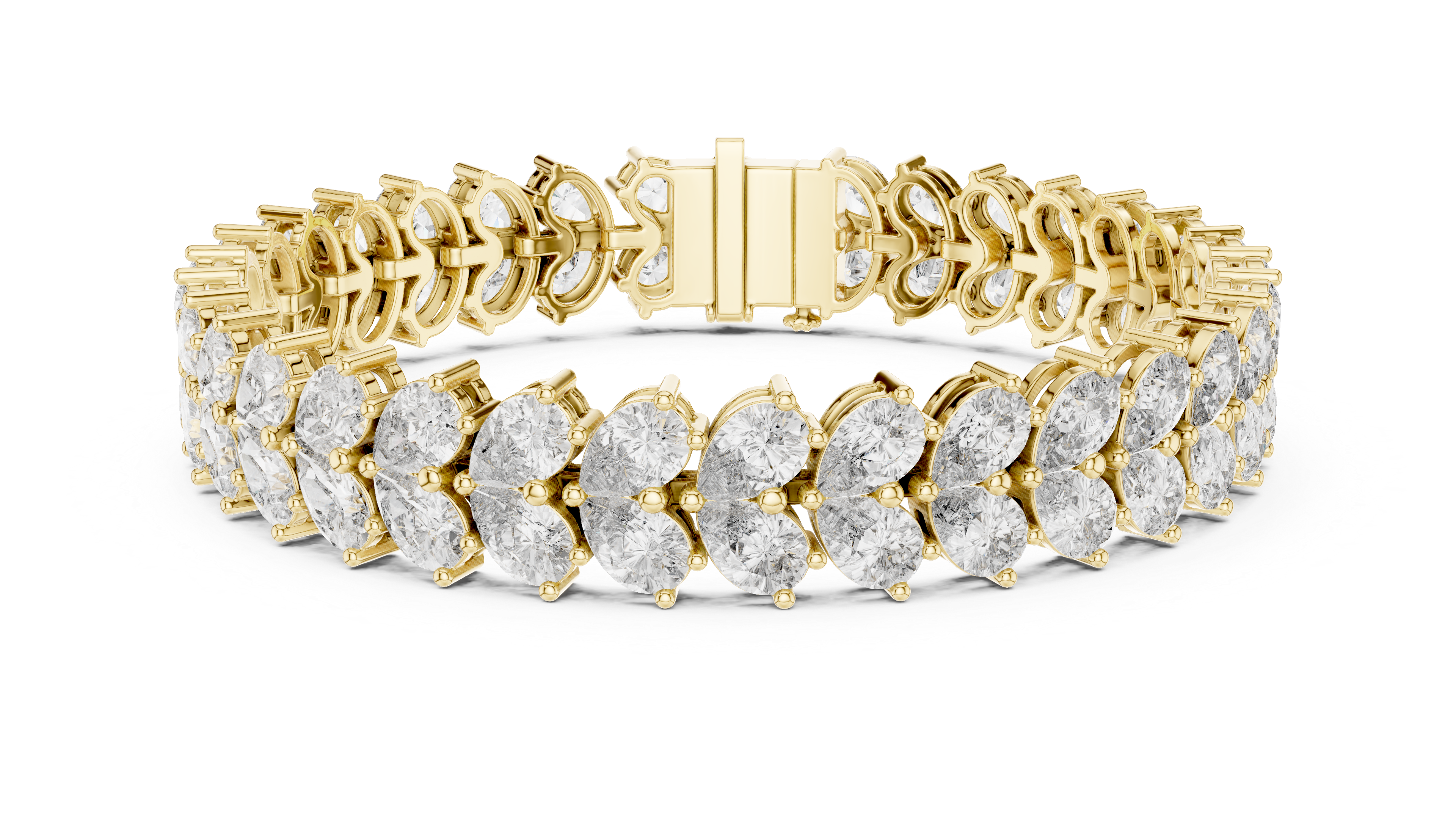 Luxury Pear Diamond Bracelet