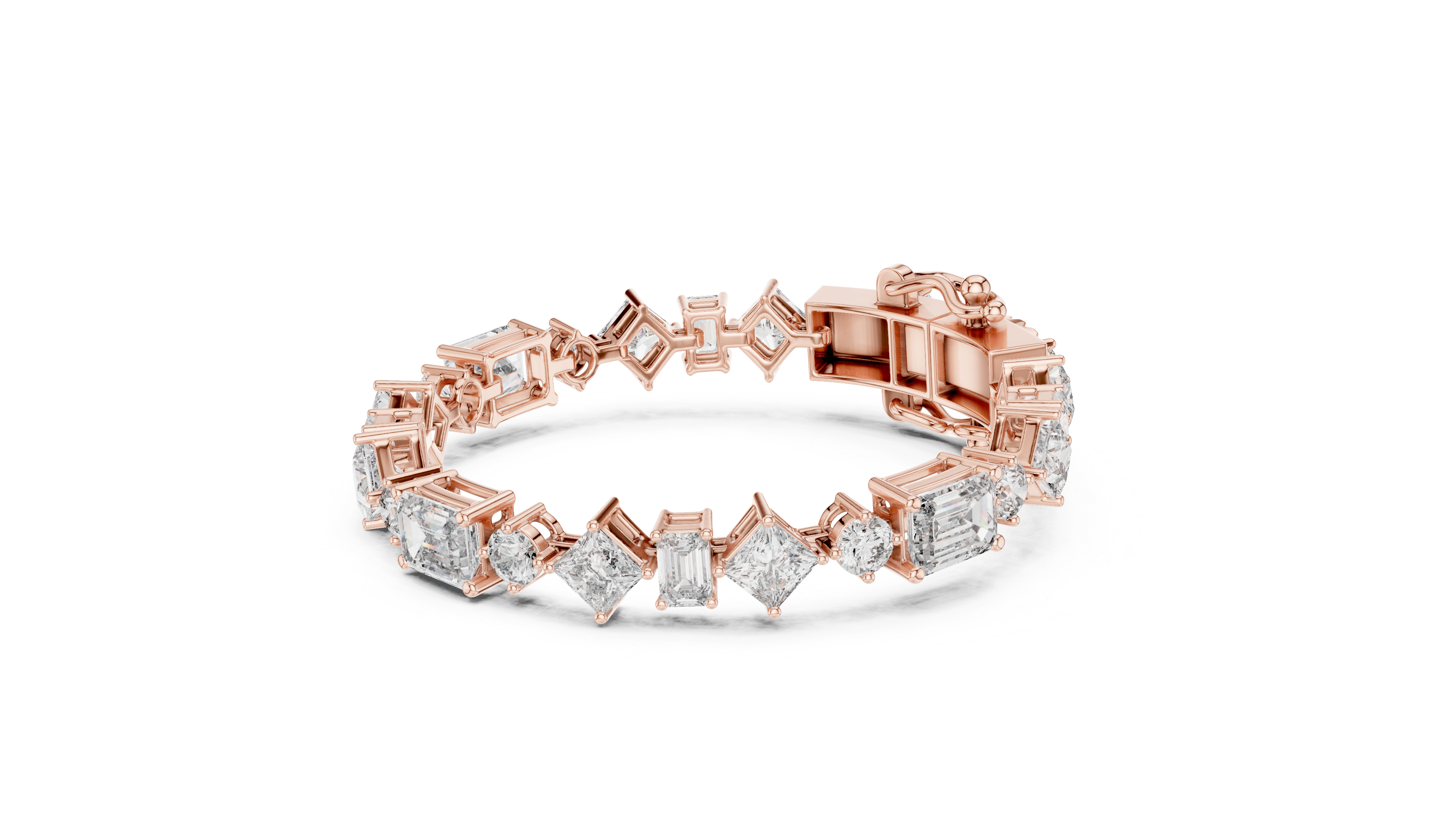 Luxury Mixed Cut Diamond Bracelet