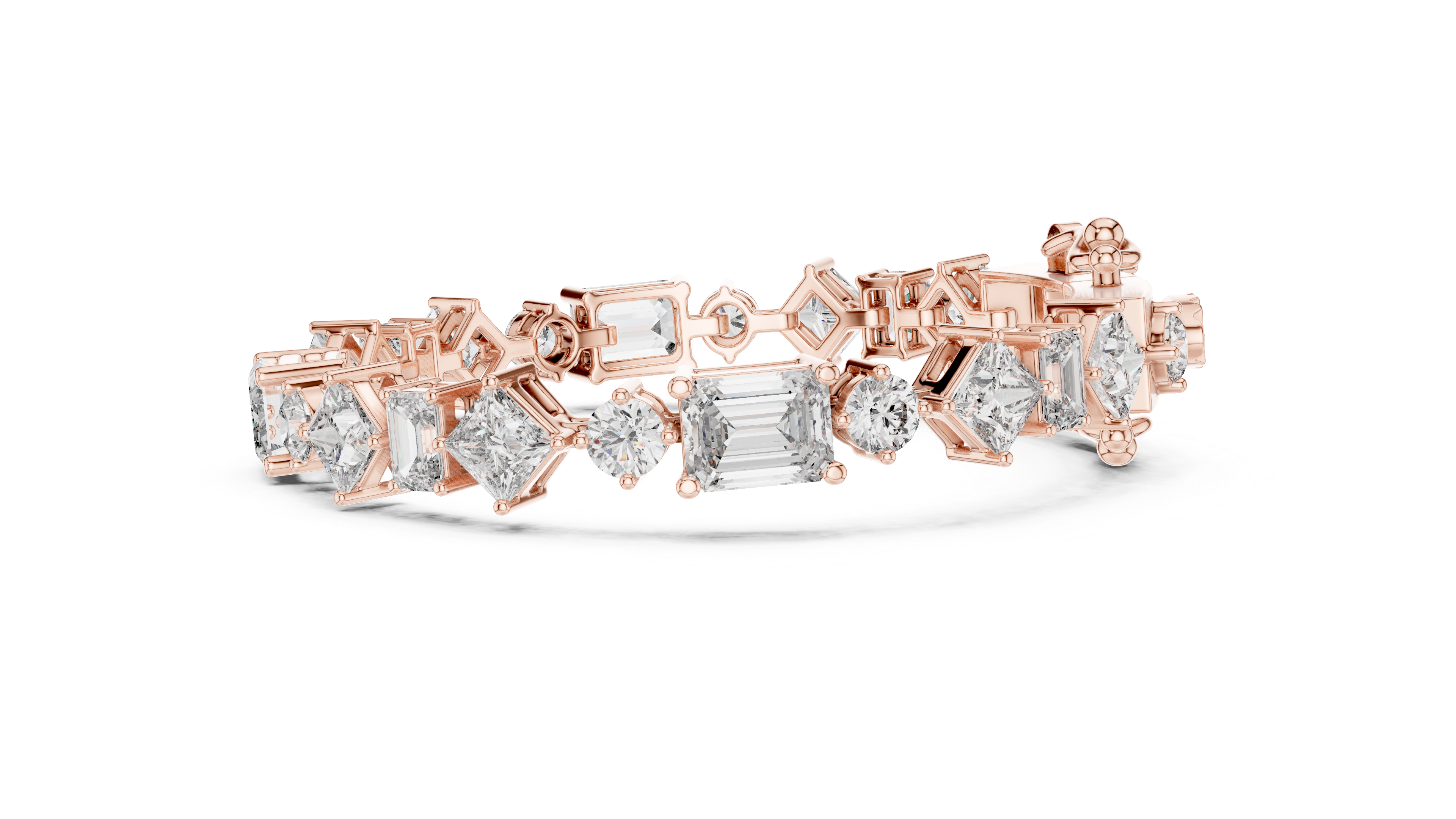 Luxury Mixed Cut Diamond Bracelet