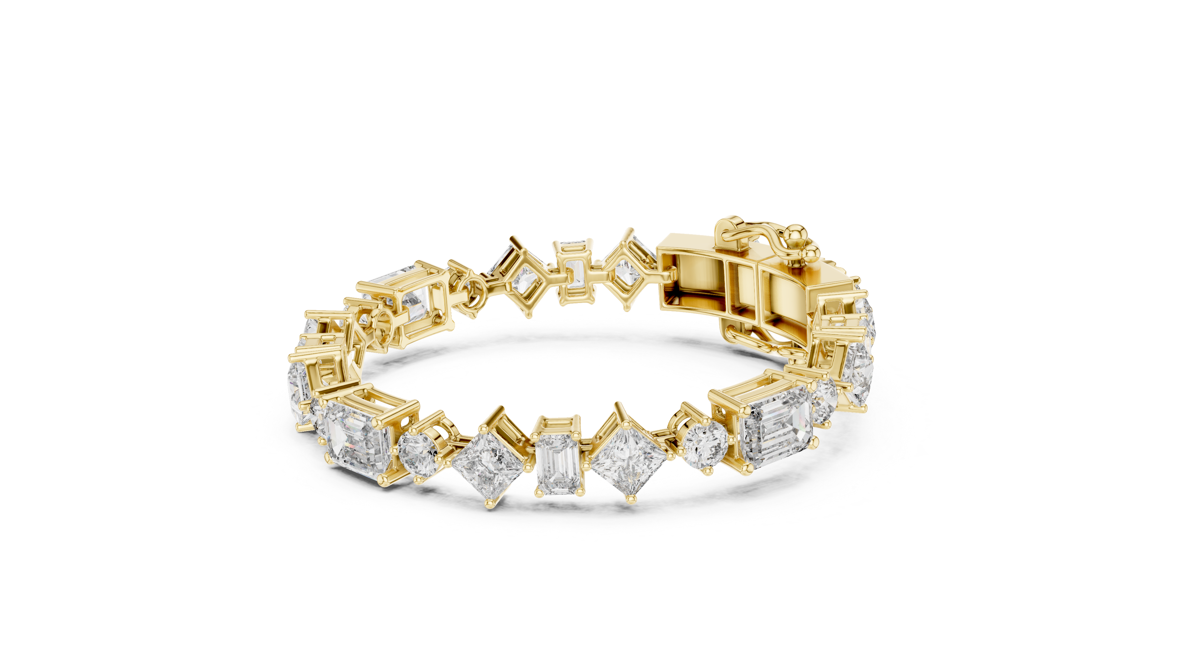Luxury Mixed Cut Diamond Bracelet