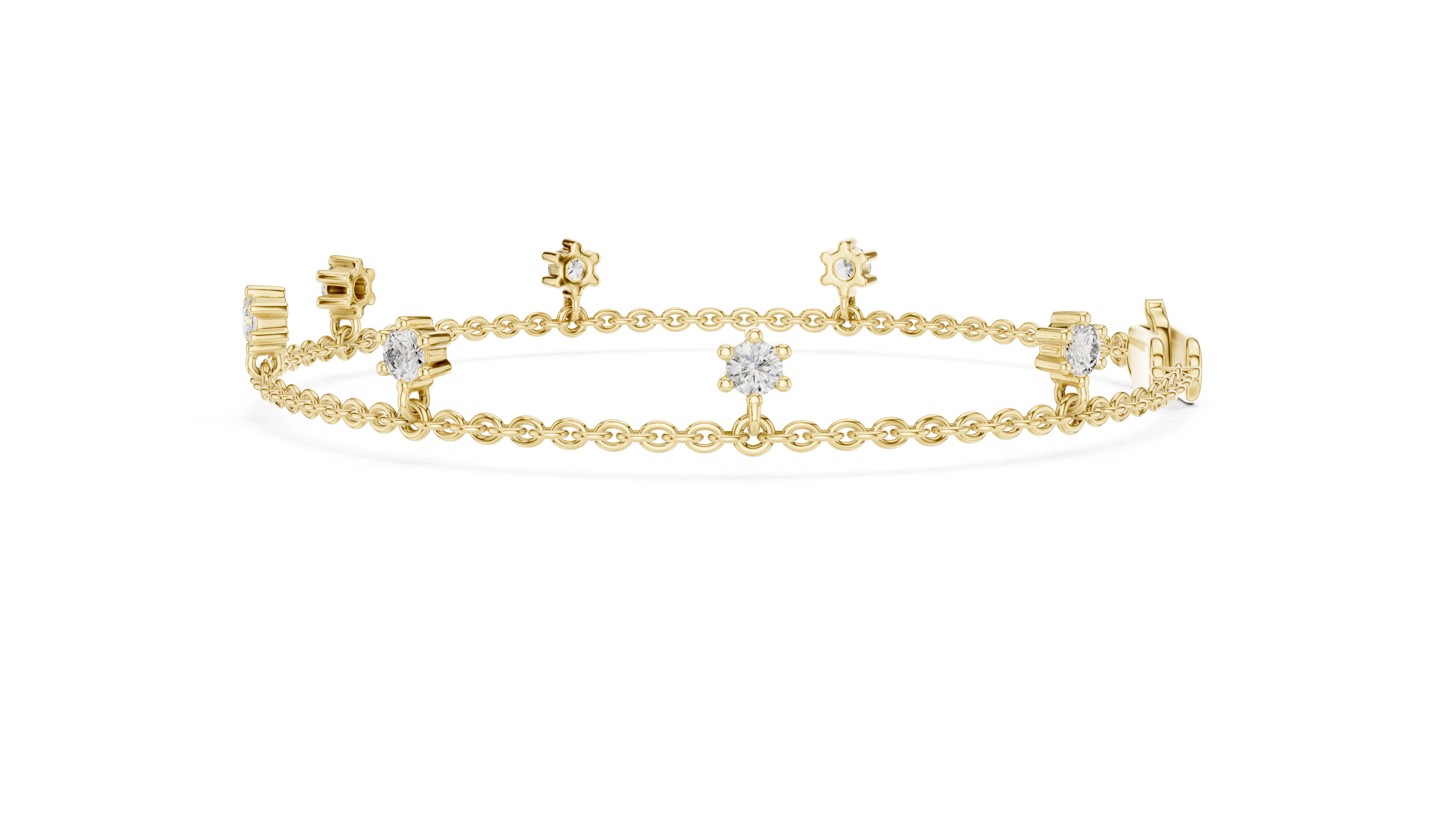 Minimal Diamond Chain Bracelet