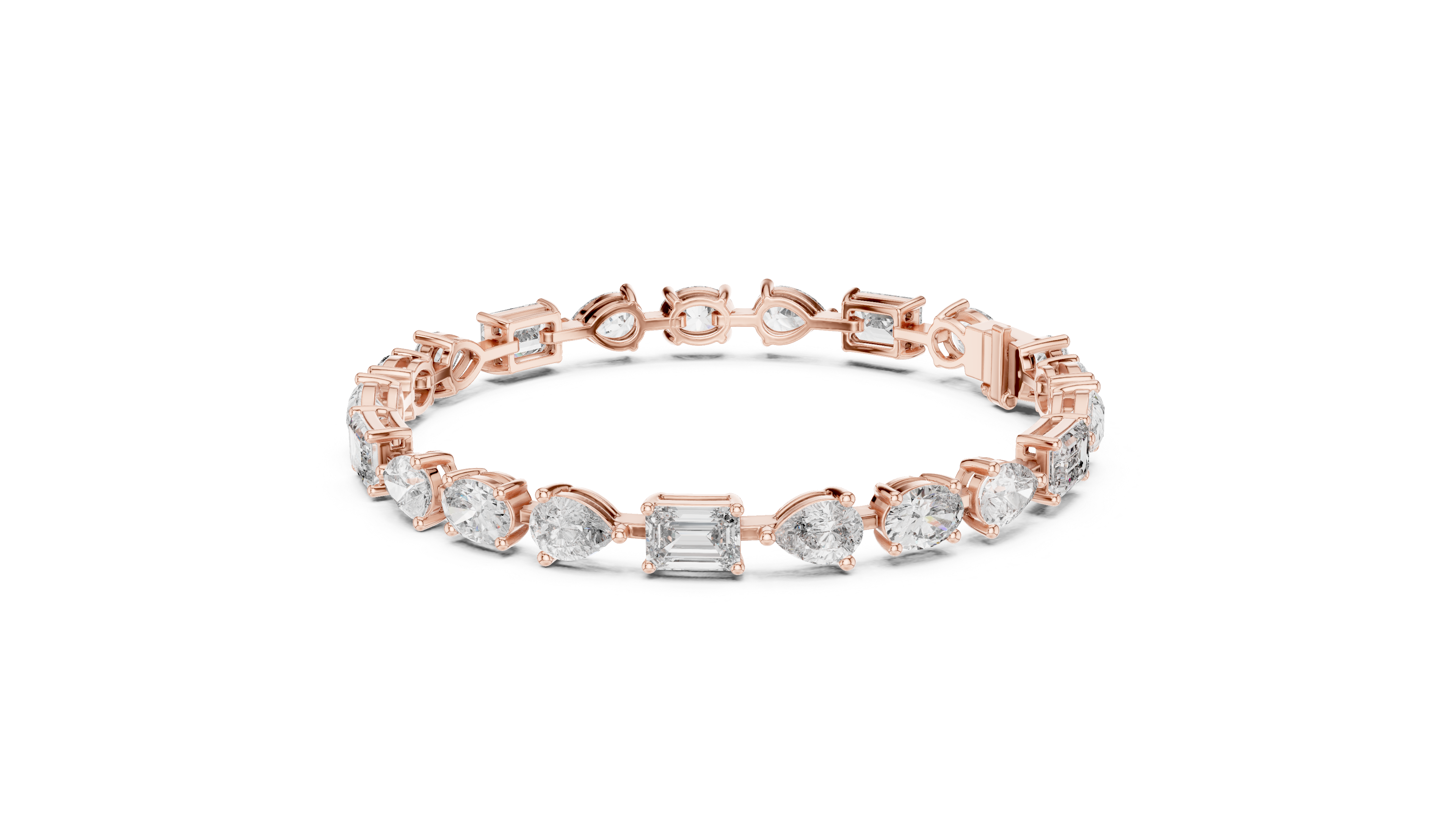 Luxury Multi Shape Diamond Bracelet